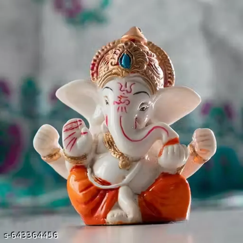 Handcrafted Ganeshji Idol  – Decorative Lord Ganesha Statue for Home & Pooja