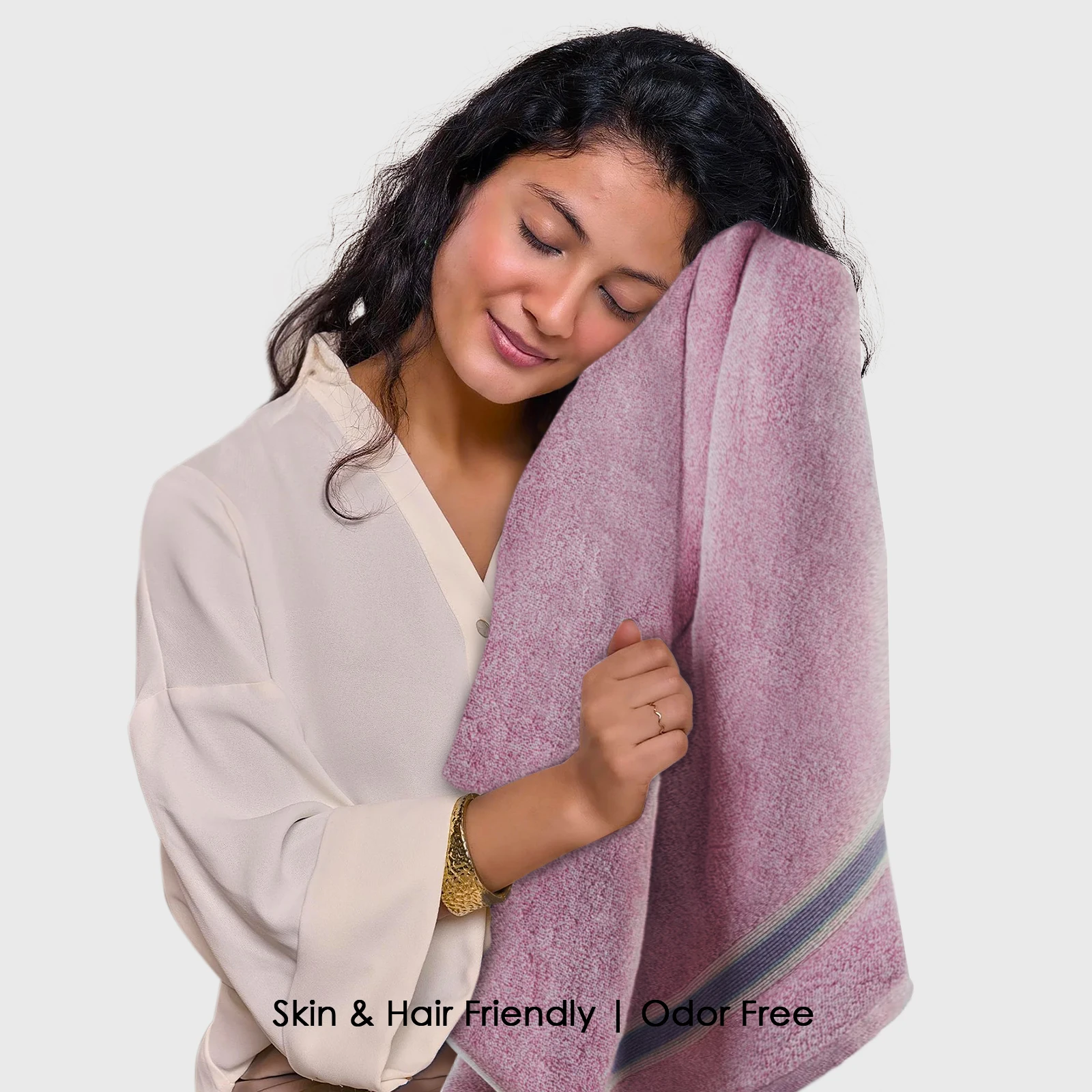 HOUSSE Esentia Bamboo & Cotton Bath Towels 550 GSM – 70×150 cm – Ultra Soft, Highly Absorbent & Quick-Drying – Eco-Friendly Luxury Bath Towel Set