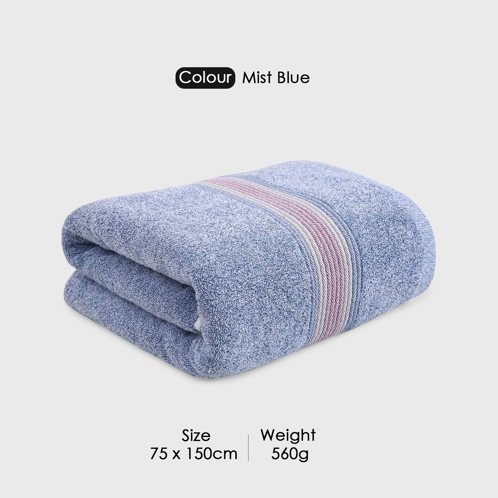 HOUSSE Esentia Bamboo & Cotton Bath Towels 550 GSM– 70×150 cm – Ultra Soft, Highly Absorbents & Quick-Drying – Eco-Friendly Luxury Bath Towel Set.
