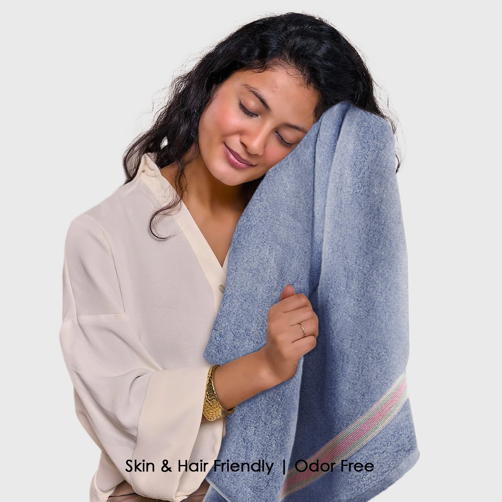 HOUSSE Esentia Bamboo & Cotton Bath Towels 550 GSM– 70×150 cm – Ultra Soft, Highly Absorbents & Quick-Drying – Eco-Friendly Luxury Bath Towel Set.