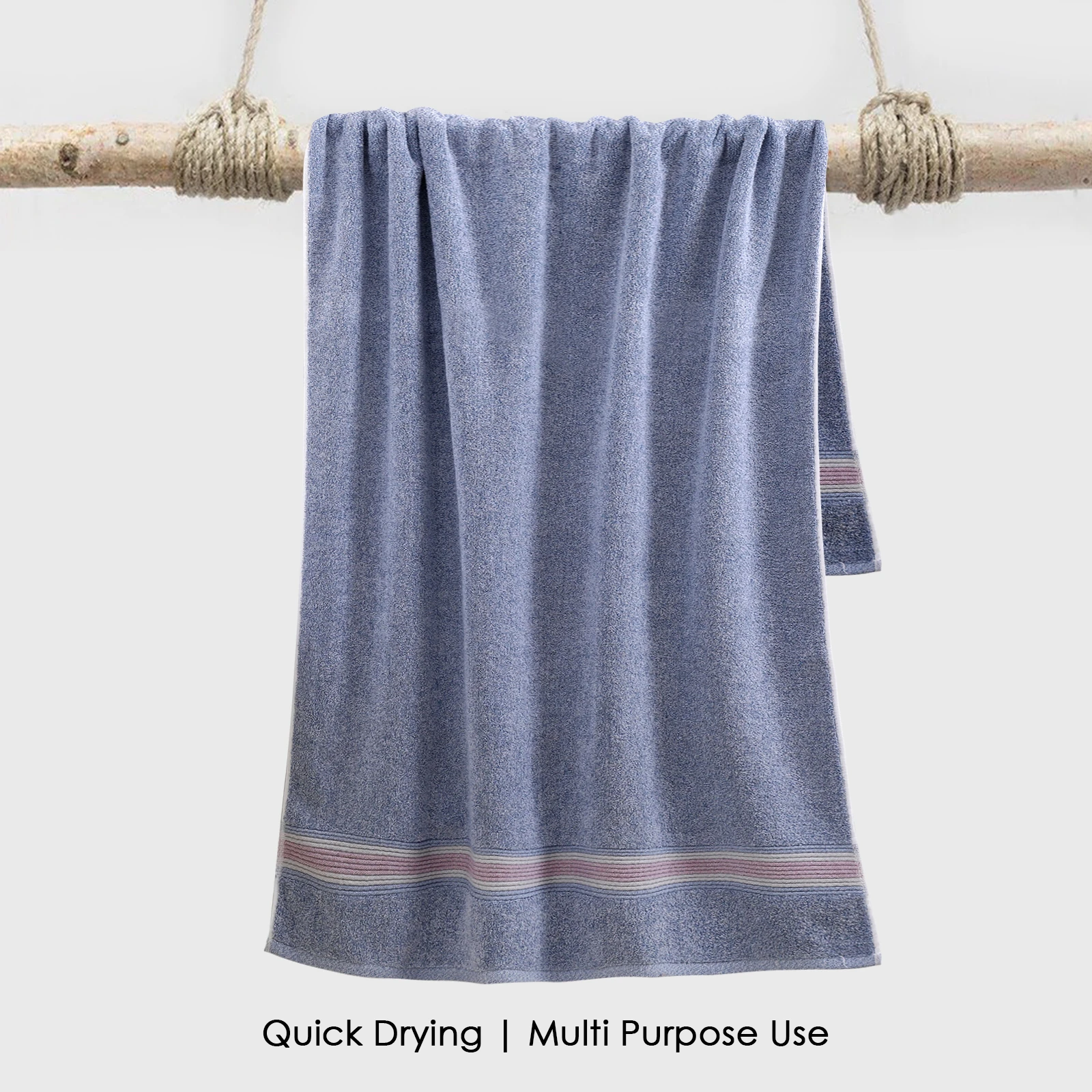 HOUSSE Esentia Bamboo & Cotton Bath Towels 550 GSM– 70×150 cm – Ultra Soft, Highly Absorbents & Quick-Drying – Eco-Friendly Luxury Bath Towel Set.