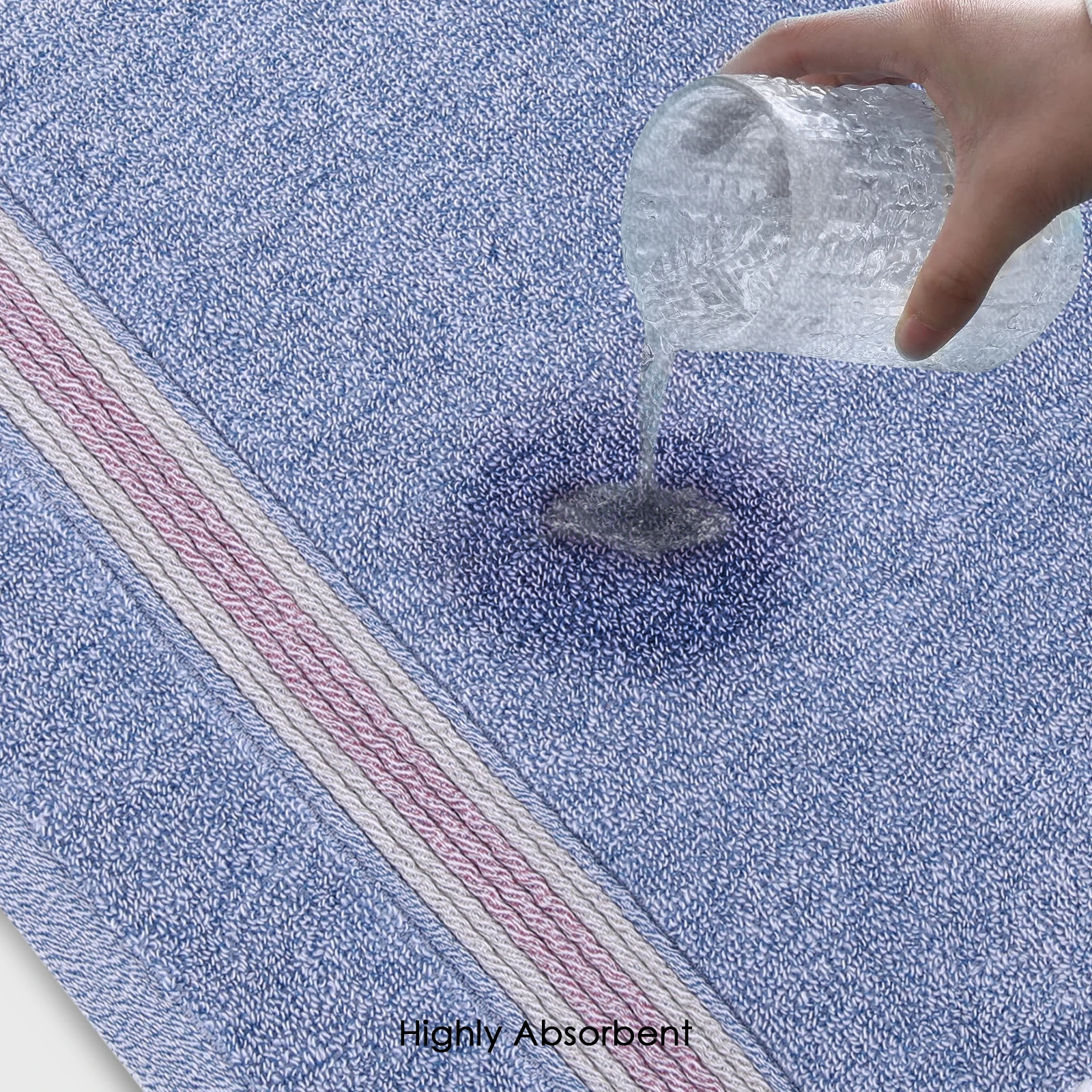 HOUSSE Esentia Bamboo & Cotton Bath Towels 550 GSM– 70×150 cm – Ultra Soft, Highly Absorbents & Quick-Drying – Eco-Friendly Luxury Bath Towel Set.