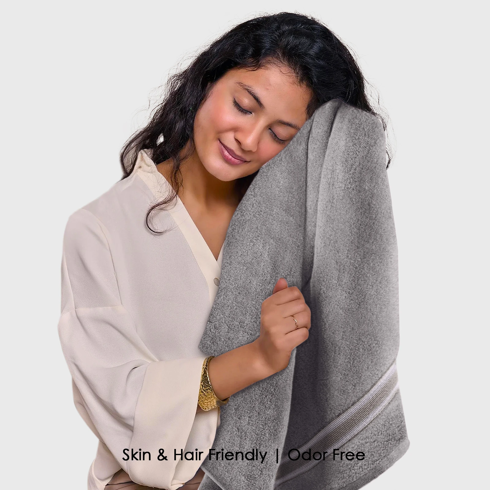 HOUSSE Esentia Bamboo & Cotton Bath Towels 550 GSM– 70×150 cm – Ultra Soft, Highly Absorbent & Quick-Drying – Eco-Friendly Luxury Bath Towel Set