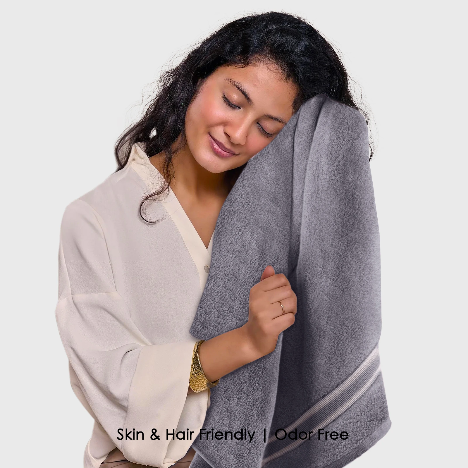 HOUSSE Esentia Bamboo & Cotton Bath Towels 550 GSM – 70×150 cm – Ultra Soft, Highly Absorbent & Quick-Drying – Eco-Friendly Luxury Bath Towel Set.