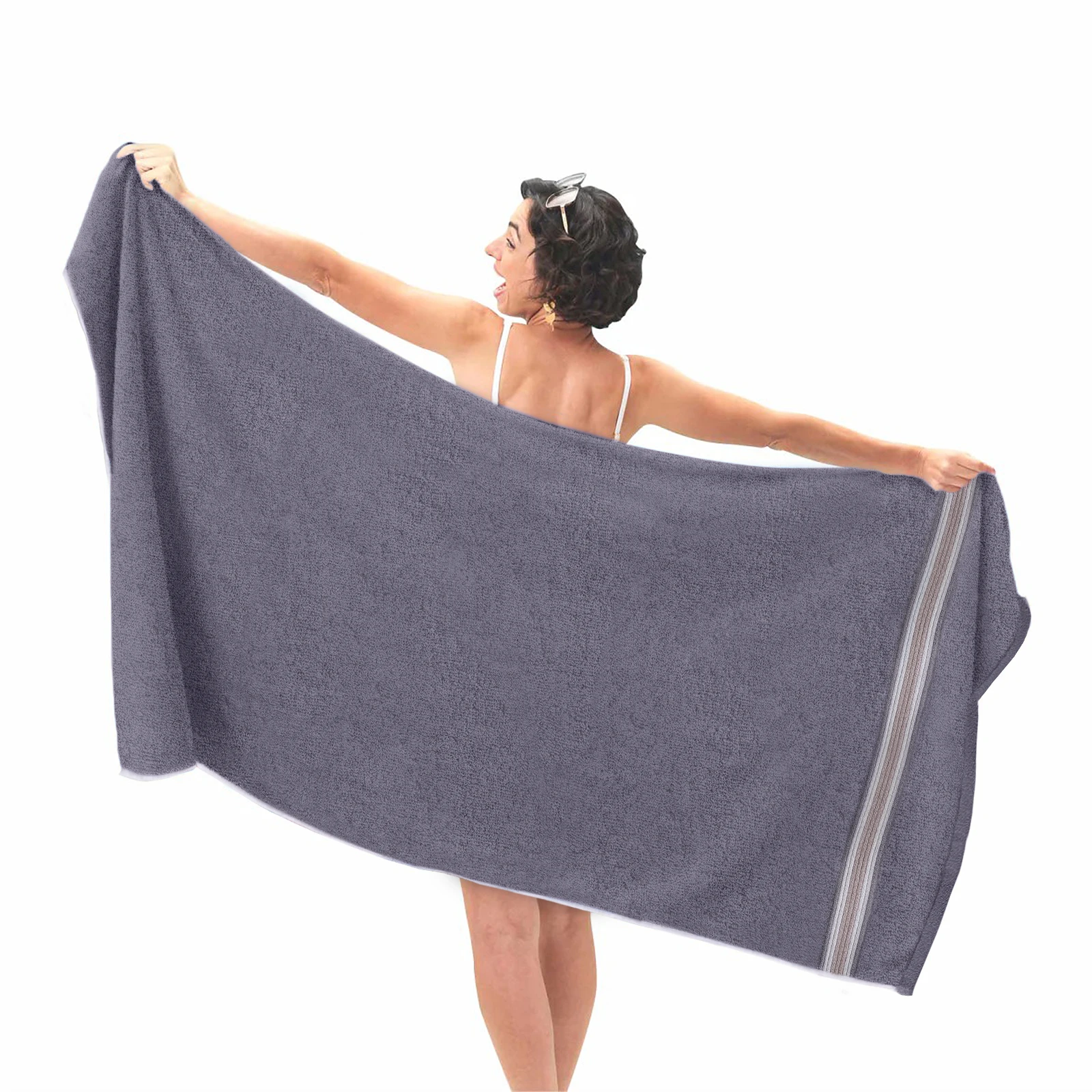 HOUSSE Esentia Bamboo & Cotton Bath Towels 550 GSM – 70×150 cm – Ultra Soft, Highly Absorbent & Quick-Drying – Eco-Friendly Luxury Bath Towel Set.