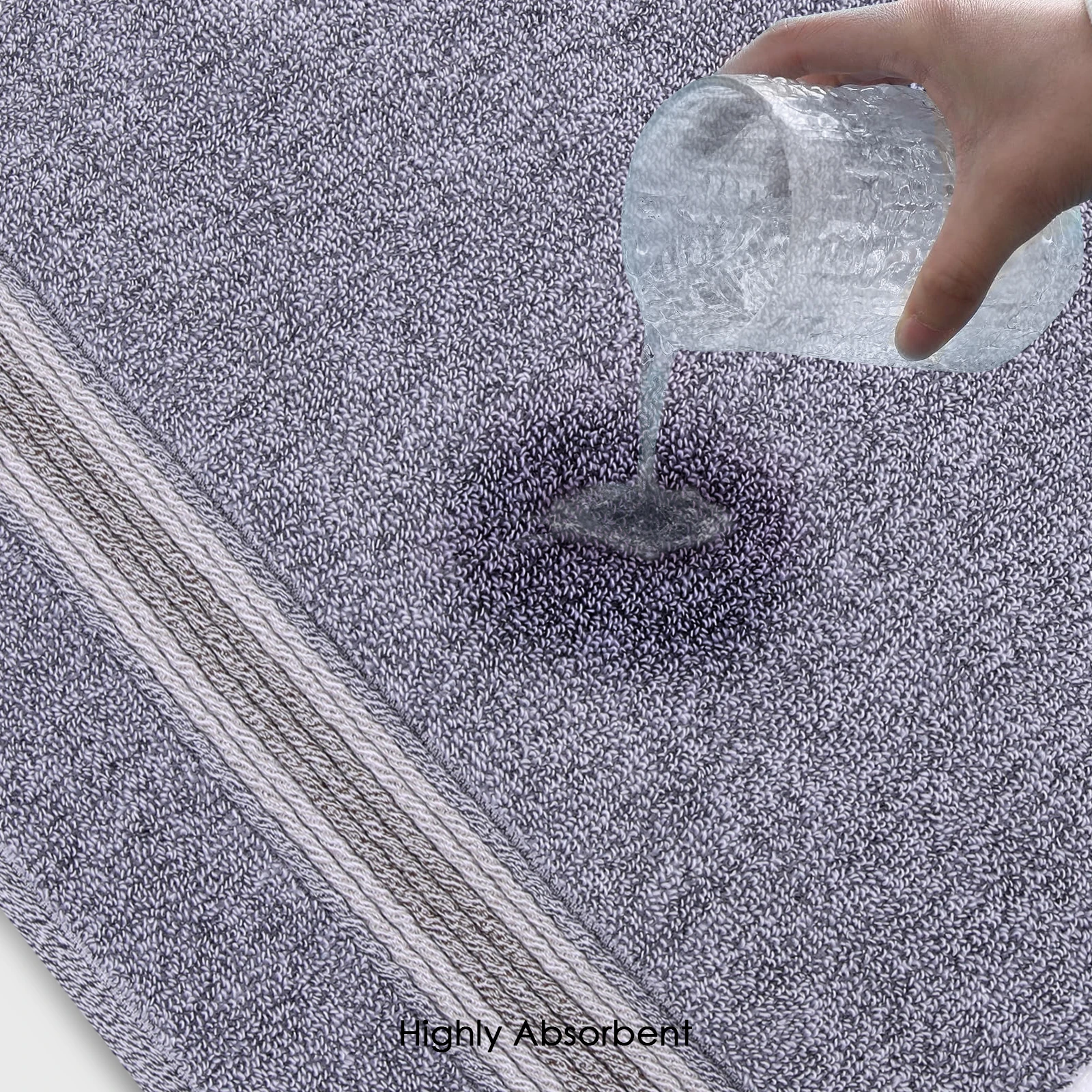 HOUSSE Esentia Bamboo & Cotton Bath Towels 550 GSM – 70×150 cm – Ultra Soft, Highly Absorbent & Quick-Drying – Eco-Friendly Luxury Bath Towel Set.