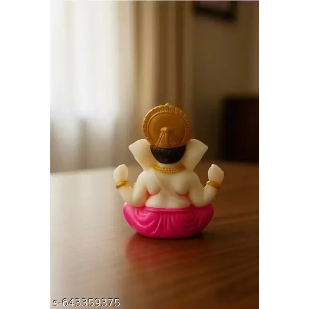 Handcrafted Ganeshji Idol with Pagri – Decorative Lord Ganesha Statue for Home & Pooja