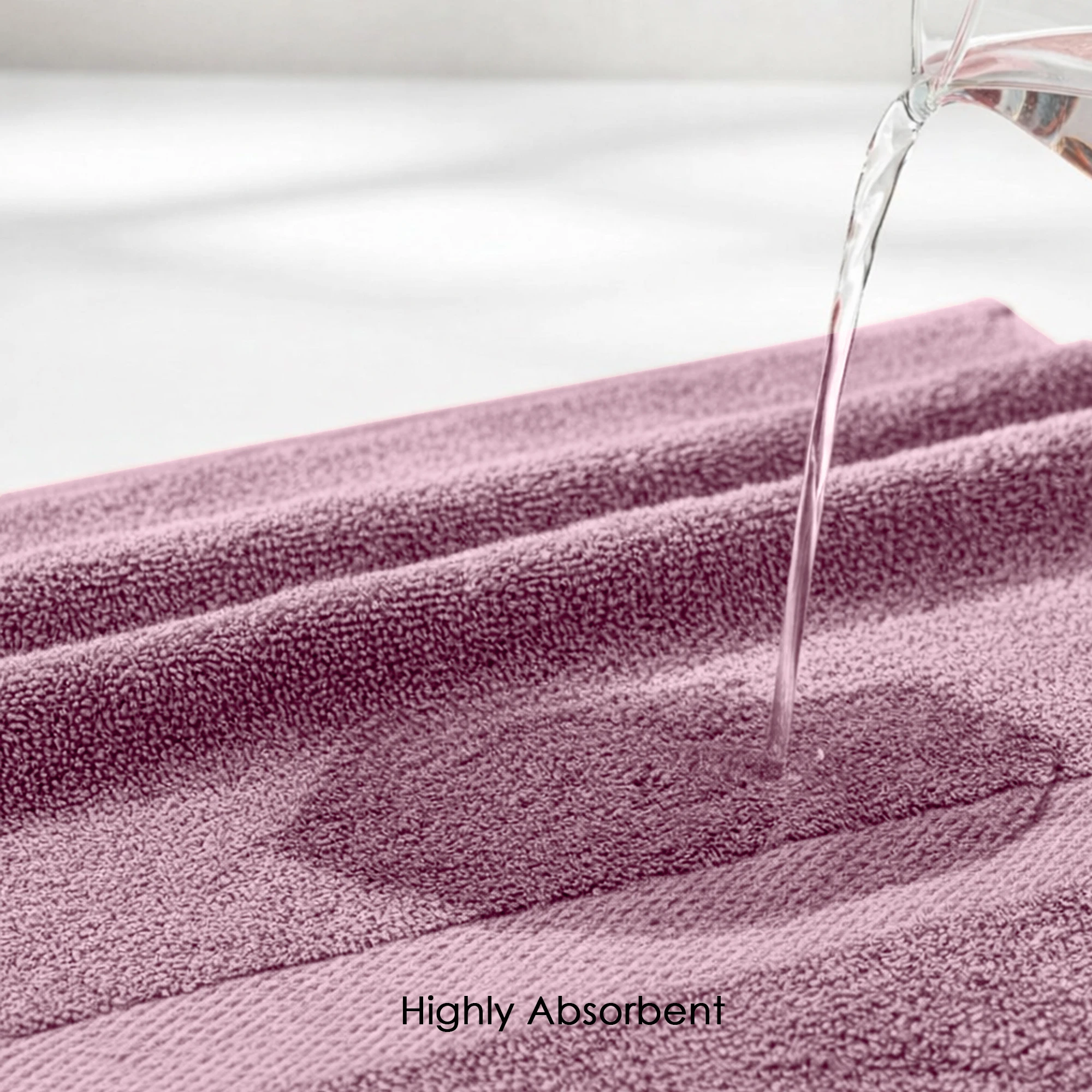 HOUSSE Cotton Bath Towels |Large Size (75 cms x 150 cms) - Quick Absorption &Faster Drying Bath Towel | 450 GSM | 2 Piece Set Bath Towel for Men/Women.