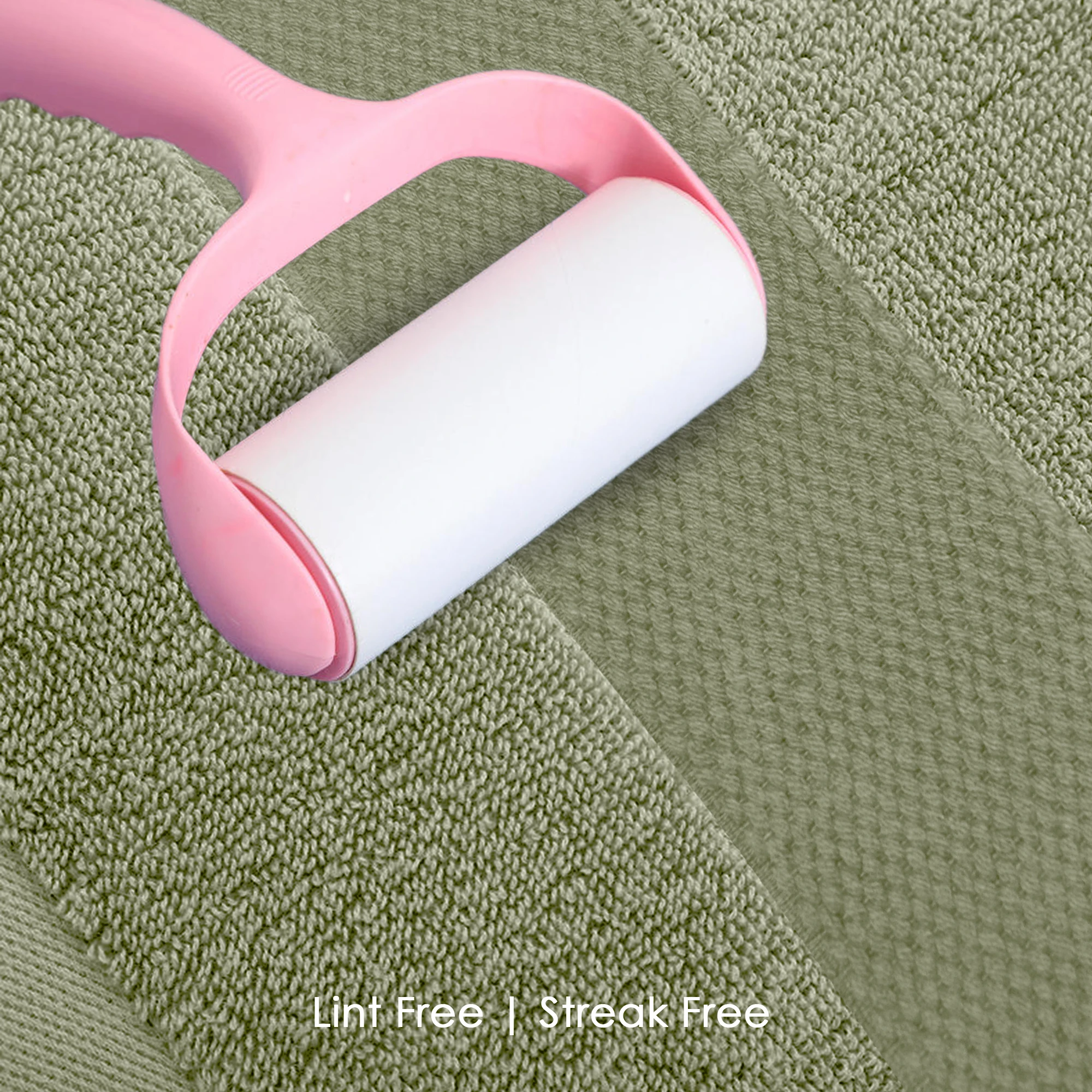 HOUSSE Cotton Bath Towels |Large Size (75 cms x 150 cms) - Quick Absorption &Faster Drying Bath Towel | 450 GSM | 2 Piece Set Bath Towel for Men/Women | Urban Comfort- Moss Green