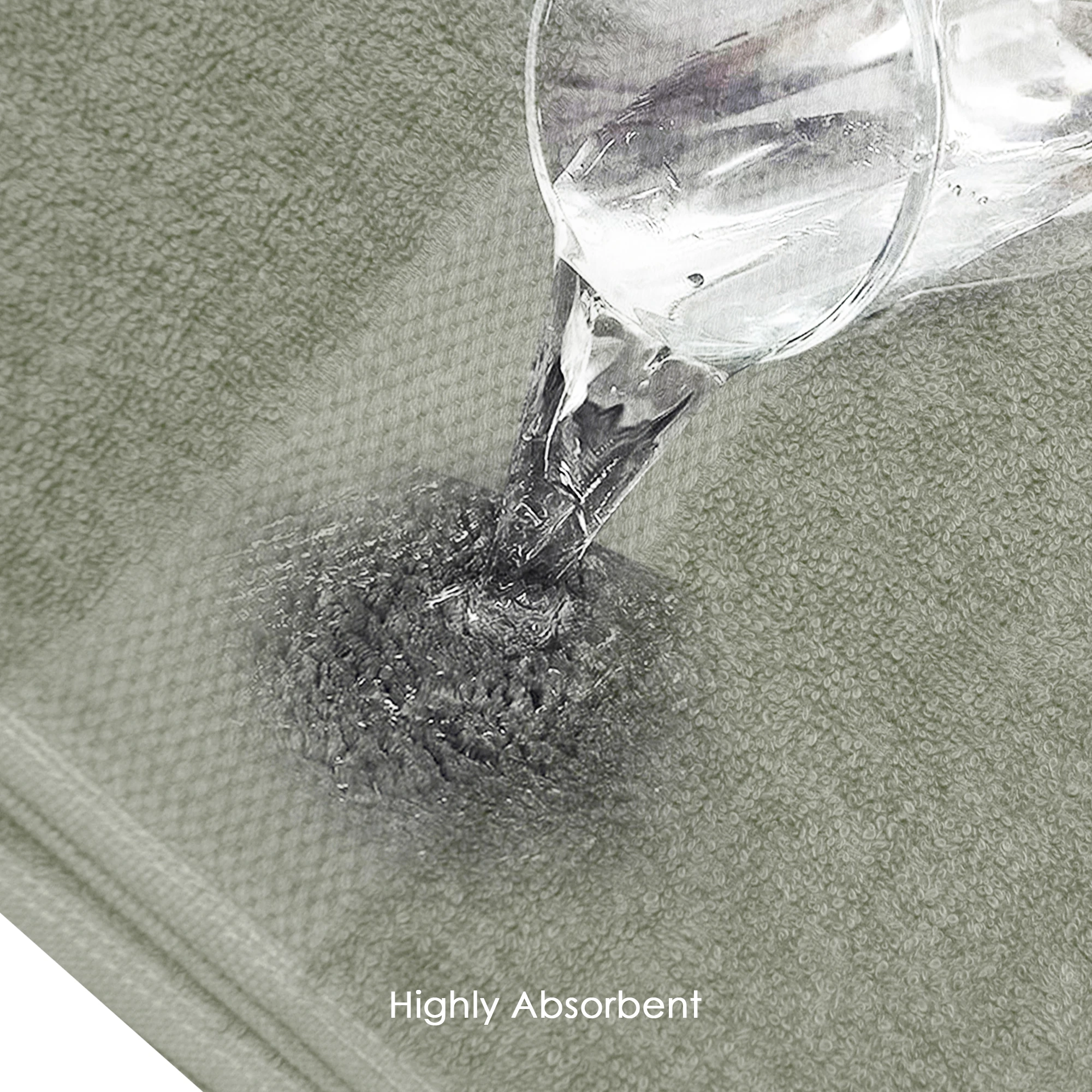 HOUSSE Alvora Cotton Bath Towels |Large Size (75 cms x 150 cms) - Quick Absorption &Faster Drying Bath Towel | 450 GSM | 1 Piece Set Bath Towel for Men/Women-Midnight Steel