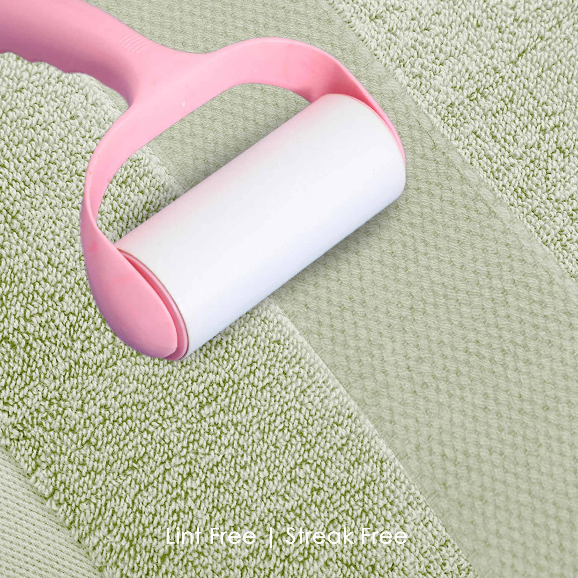 HOUSSE Cotton Bath Towels |Large Size (75 cms x 150 cms) - Quick Absorption &Faster Drying Bath Towel | 450 GSM | 2 Piece Set Bath Towel for Men/Women | Urban Comfort- Lime Frost