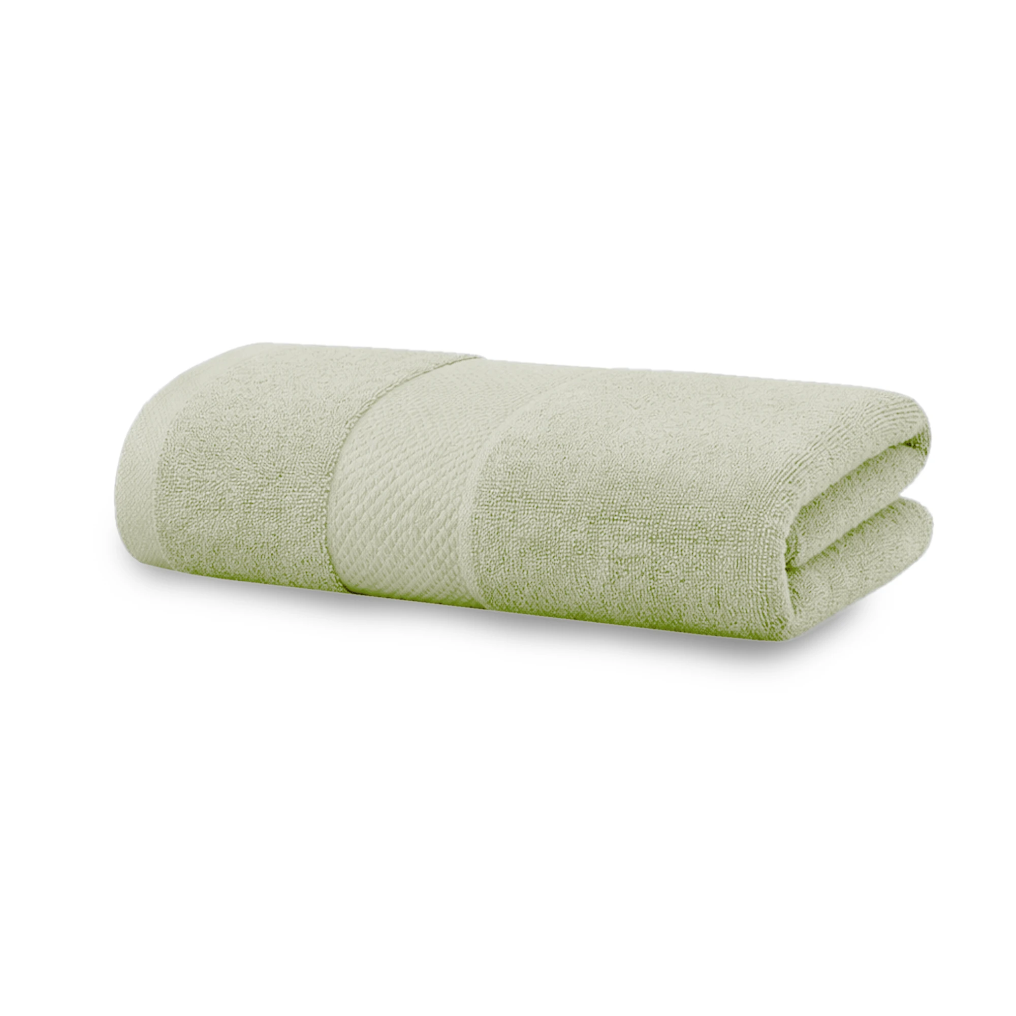 HOUSSE Alvora Cotton Bath Towels |Large Size (75 cms x 150 cms) - Quick Absorption &Faster Drying Bath Towel | 450 GSM | 1 Piece Set Bath Towel for Men/Women | Urban Comfort- Lime Frost