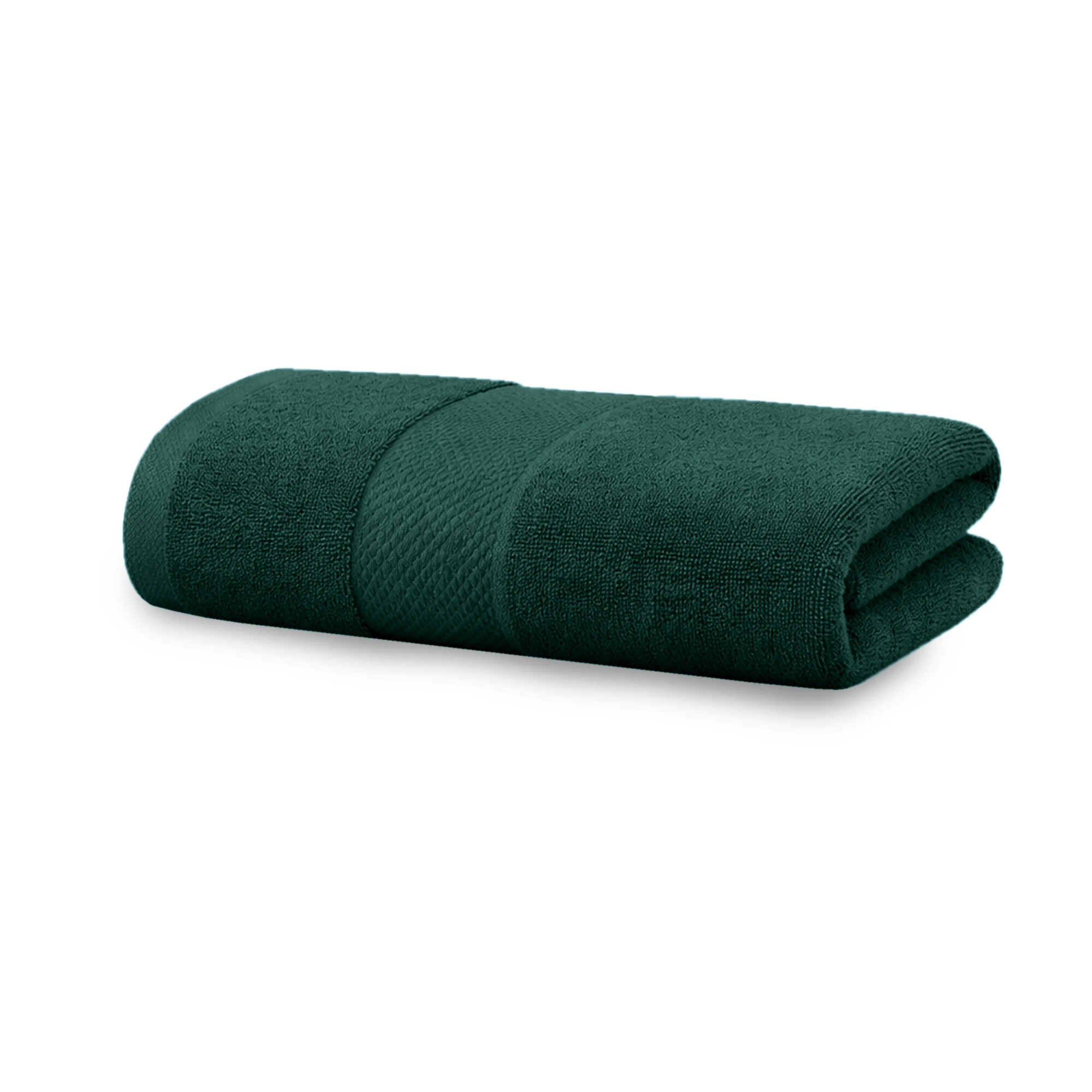 HOUSSE Alvora Cotton Bath Towels |Large Size (75 cms x 150 cms) - Quick Absorption &Faster Drying Bath Towel | 450 GSM | 1 Piece Set Bath Towel for Men/Women | Urban Comfort- Evergreen