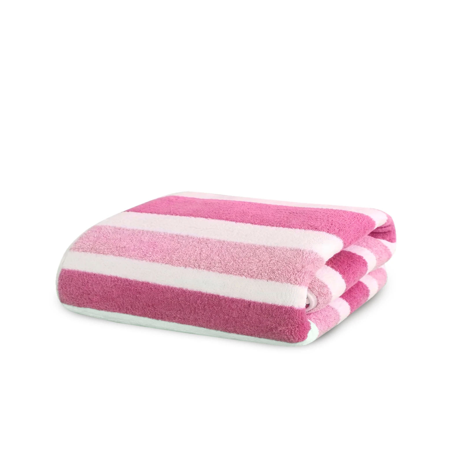 HOUSSE Komfykart Microfiber Bath Towel for Men & Women – 70×140 cm, Super Soft, Quick Dry & Super Absorbent Towel with Hanging Hook, New Stripe Design | Gym, Home & Travel Use – Rose Stripe