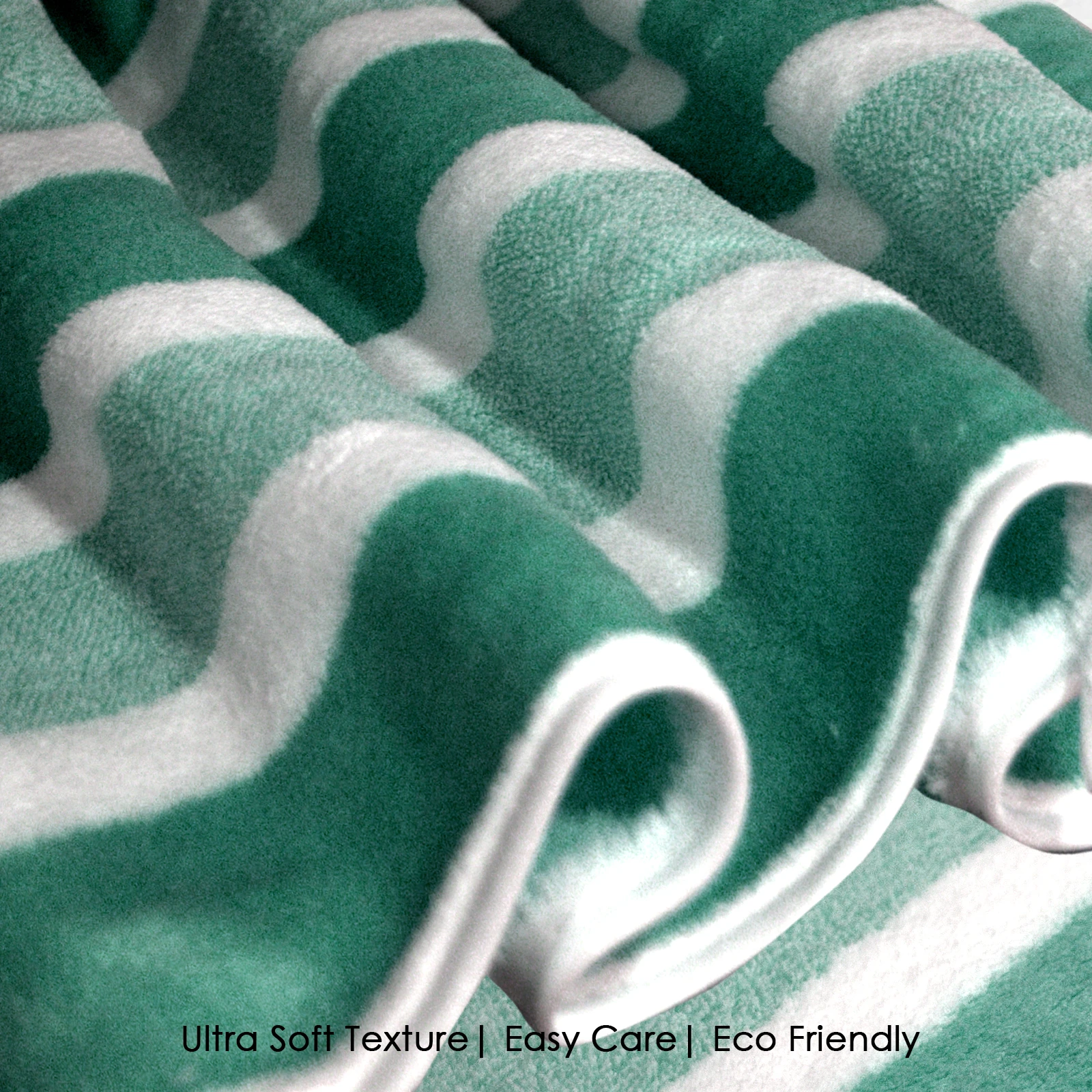 HOUSSE Komfykart Microfiber Bath Towel for Men & Women – 70×140 cm, Super Soft, Quick Dry & Super Absorbent Towel with Hanging Hook, New Stripe Design | Gym, Home & Travel Use – Pastel Green