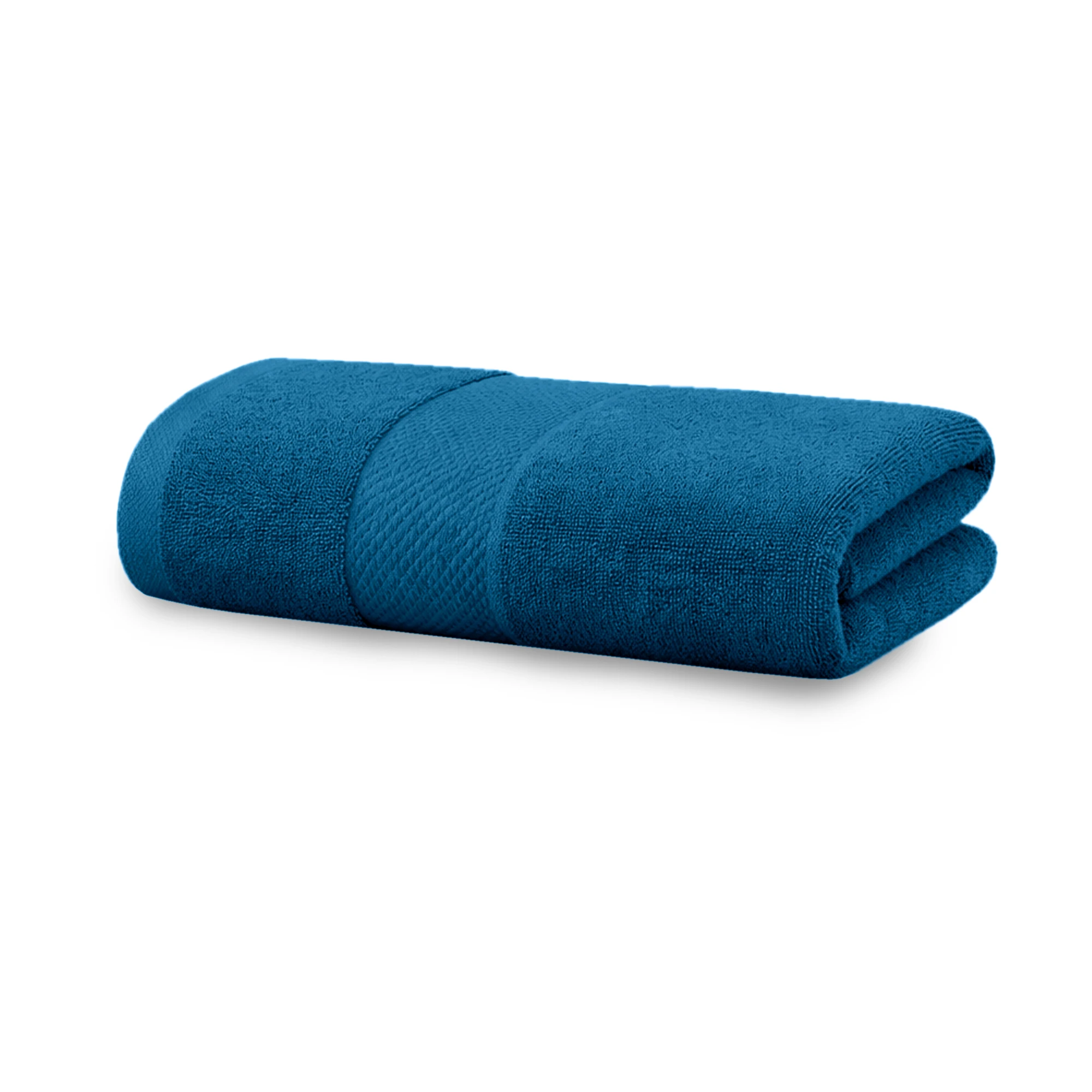 HOUSSE Alvora Cotton Bath Towels |Large Size (75 cms x 150 cms) - Quick Absorption &Faster Drying Bath Towel | 450 GSM | 1 Piece Set Bath Towel for Men/Women | Urban Comfort- Denim Blue