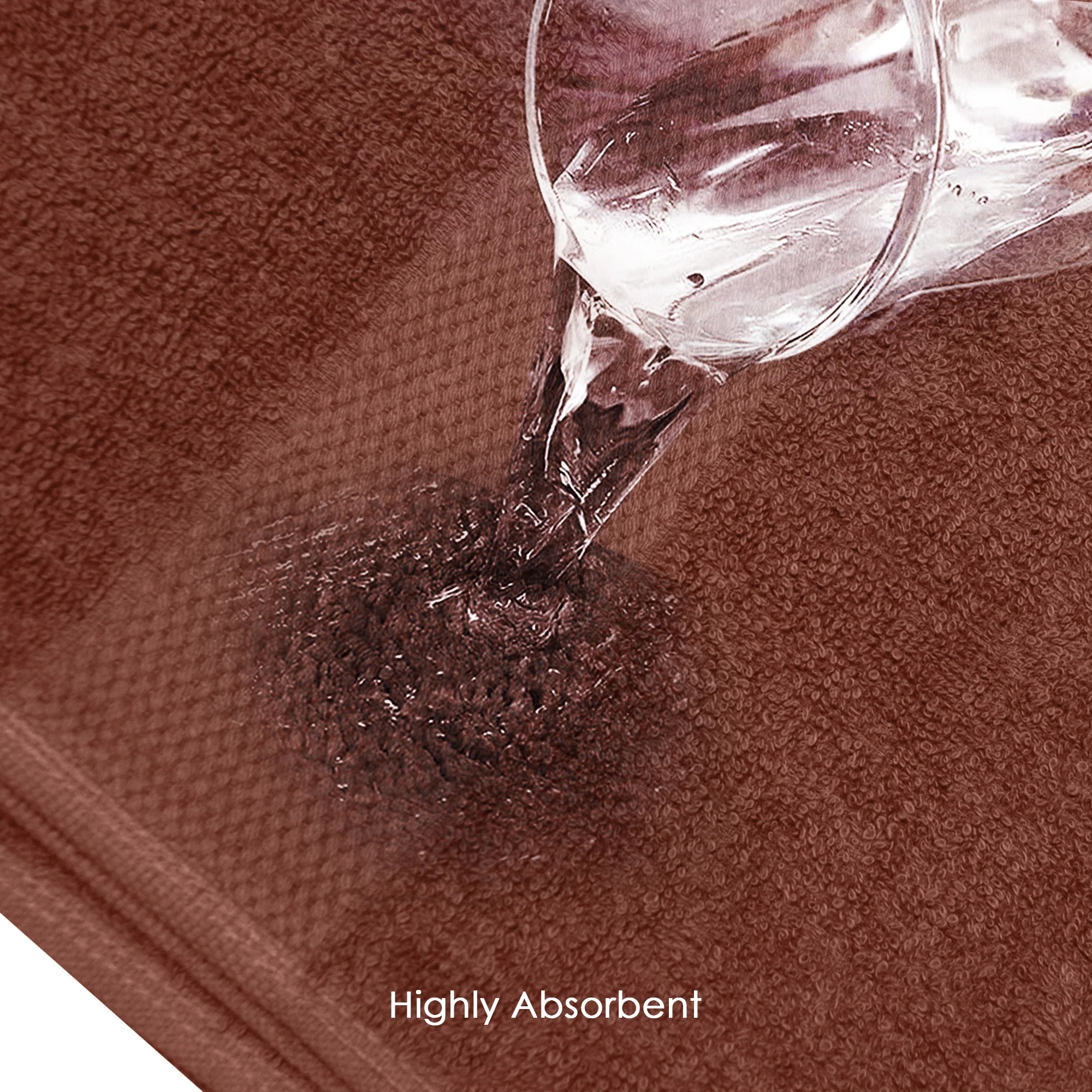 HOUSSE Cotton Bath Towels |Large Size (75 cms x 150 cms) - Quick Absorption &Faster Drying Bath Towel | 450 GSM | 2 Piece Set Bath Towel for Men/Women | Urban Comfort- Clay Cocoa