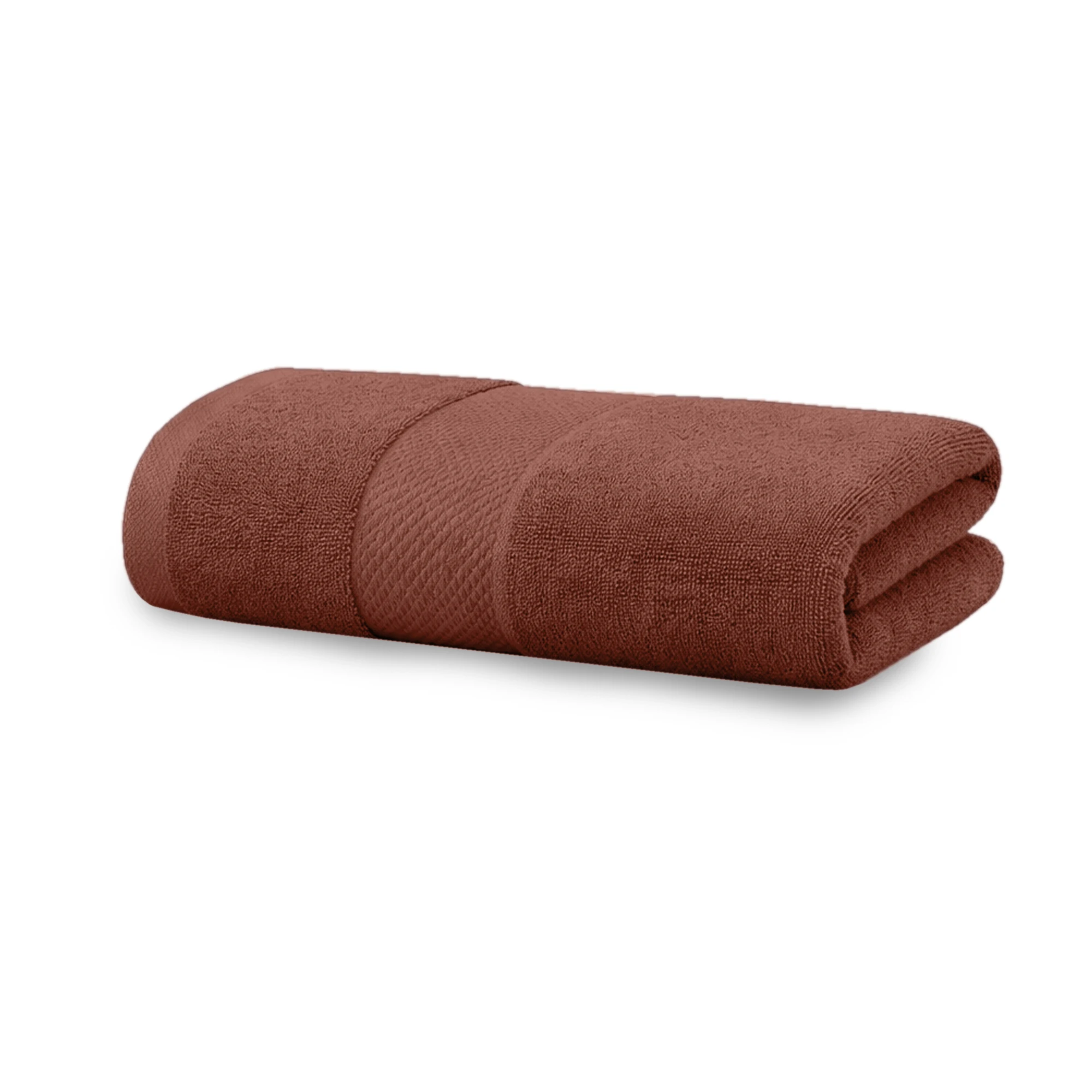 HOUSSE Alvora Cotton Bath Towels |Large Size (75 cms x 150 cms) - Quick Absorption &Faster Drying Bath Towel | 450 GSM | 1 Piece Set Bath Towel for Men/Women | Urban Comfort- Clay Cocoa