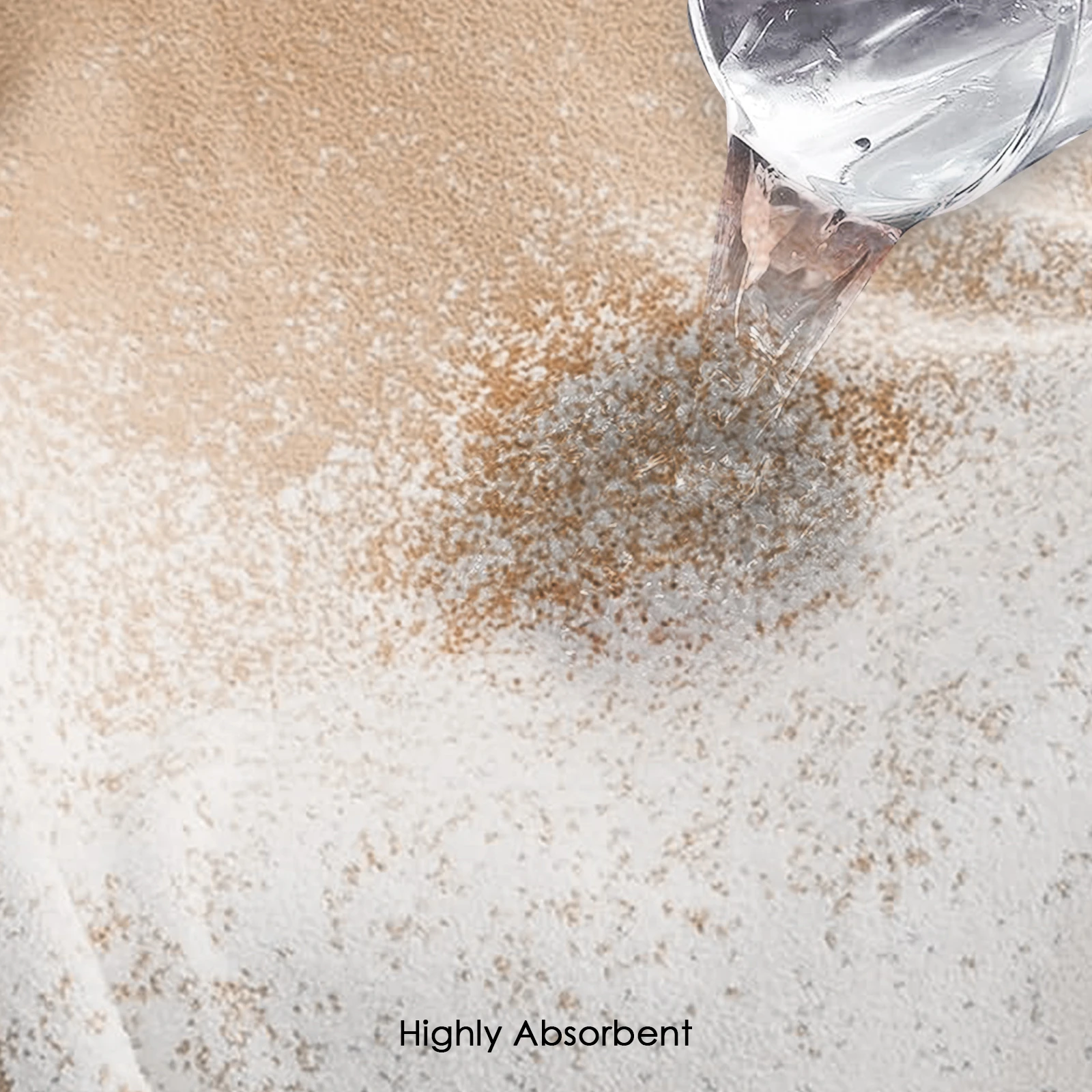 HOUSSE Ombre Microfiber Bath Towel – Extra Large Size 85×165 cm, Super Soft & Quick Dry, Super Absorbent Bathing Towel with 3 Buttons & Hanging Hook | Suitable for Gym, Home & Everyday Use-Light Tan