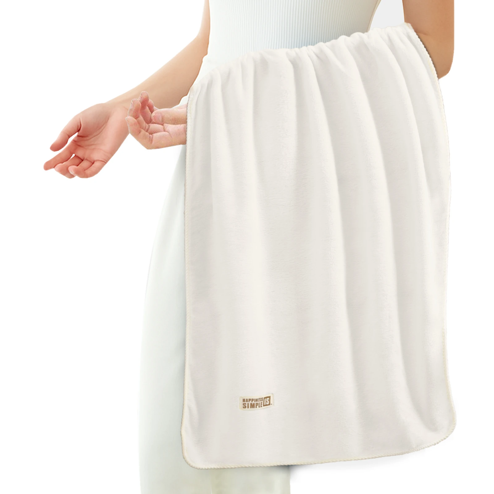 HOUSSE Oasis Microfiber Bath Towel 70×140 cm – Ultra Soft & Quick Dry, Super Absorbent Bath Towel for Bathroom, Kitchen, Gym & Travel | Lightweight & Durable (Sand Whisper, 70×140)