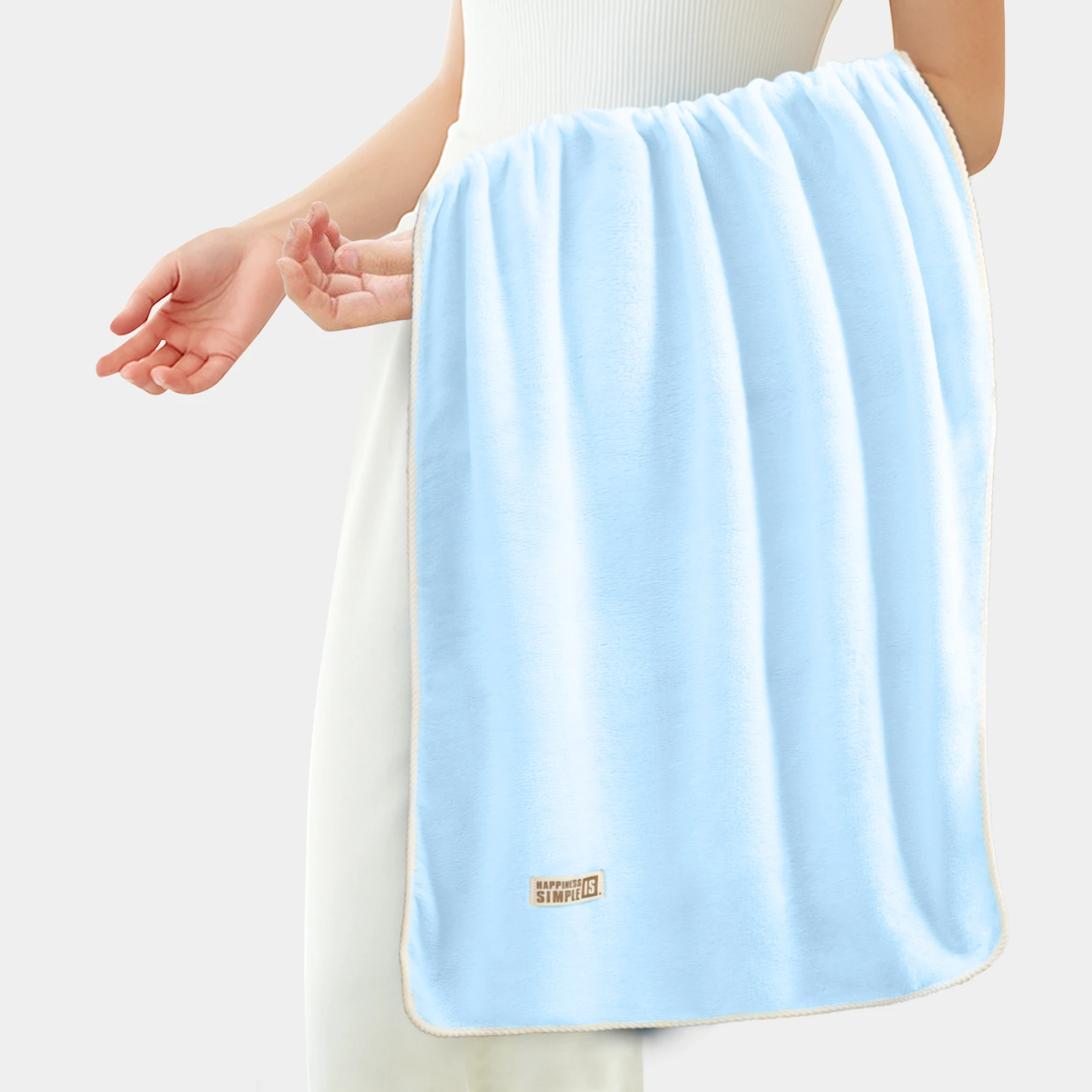 HOUSSE Oasis Microfiber Bath Towel 70×140 cm – Ultra Soft & Quick Dry, Super Absorbent Bath Towel for Bathroom, Kitchen, Gym & Travel | Lightweight & Durable (Arctic Sky, 70×140)