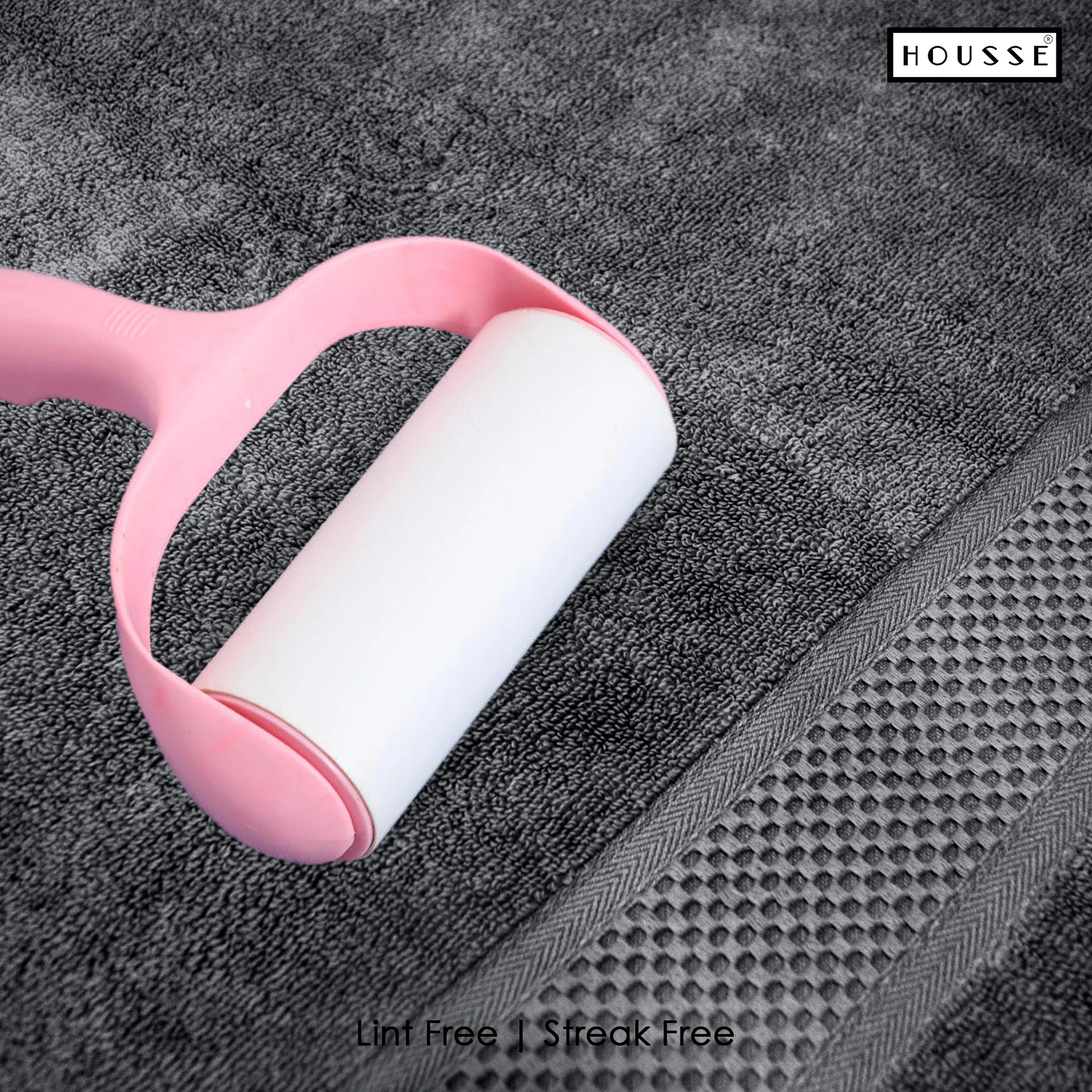 HOUSSE Nexora 100% Pure Cotton 600 GSM Bath Towel 75x150 cm – Extra Large, Ultra Soft, Quick Dry & Highly Absorbent Premium Towel for Home, Travel & Daily Use (Twilight Grey)