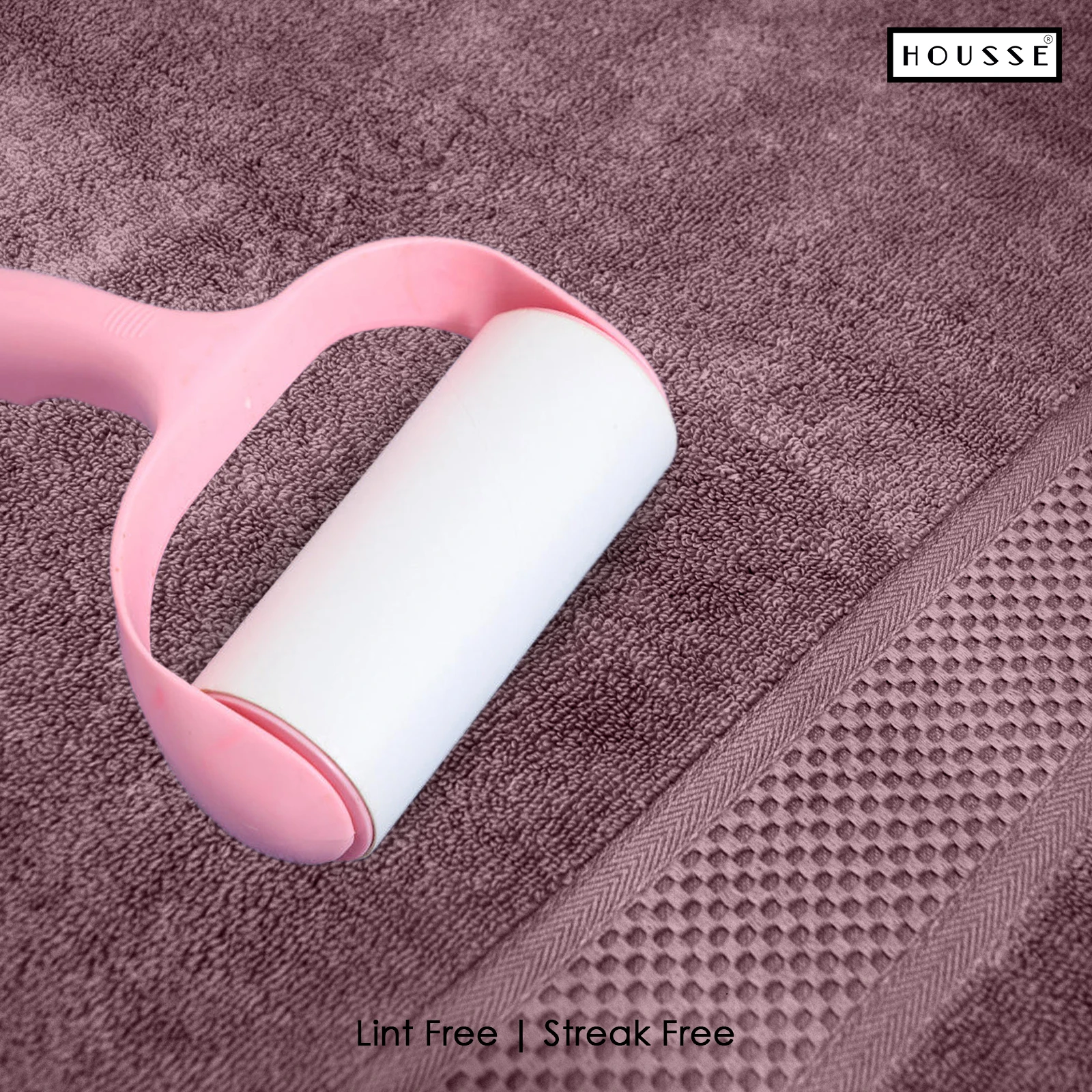 HOUSSE Nexora 100% Pure Cotton 600 GSM Bath Towel 75x150 cm – Extra Large, Ultra Soft, Quick Dry & Highly Absorbent Premium Towel for Home, Travel & Daily Use (Dusty Rose)