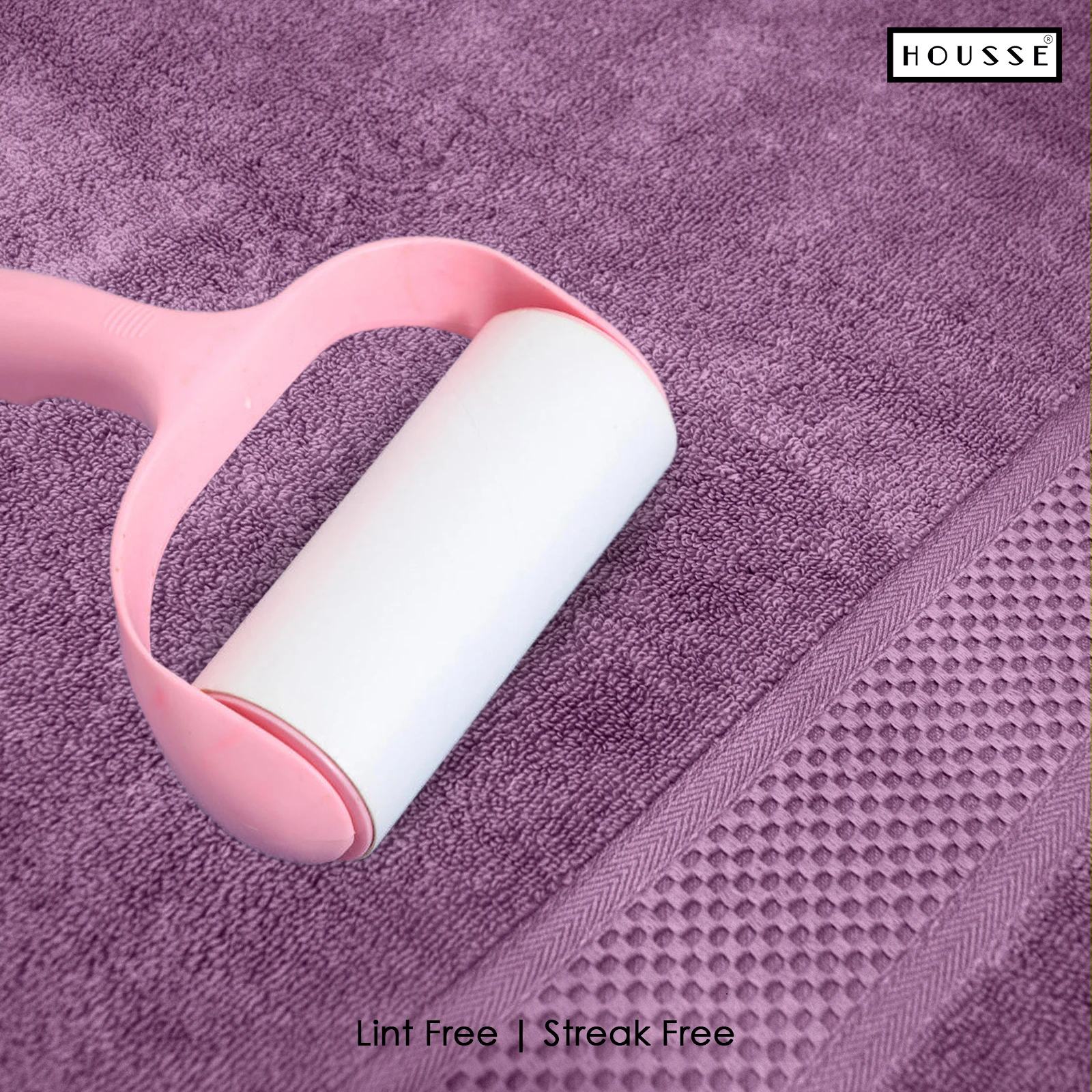 HOUSSE Nexora 100% Pure Cotton 600 GSM Bath Towel 75x150 cm – Extra Large, Ultra Soft, Quick Dry & Highly Absorbent Premium Towel for Home, Travel & Daily Use (Berry Blossom)