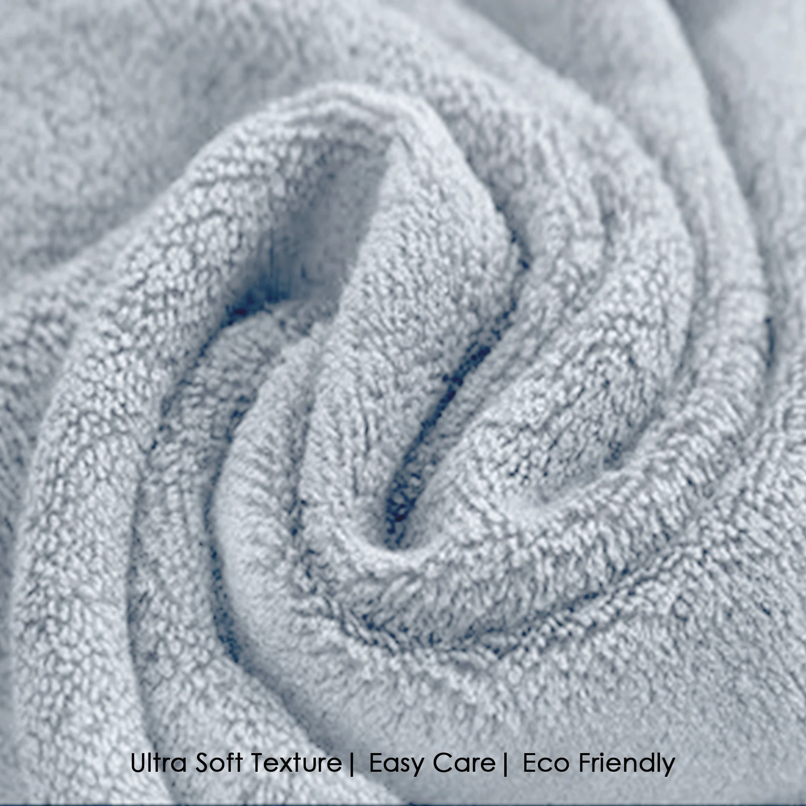 HOUSSE Natura Luxury Bamboo Bath Towel 600 GSM – Zero Twist Terry, Extra Large 80×160 cm, Soft, Absorbent & Eco-Friendly Hotel Spa Towel for Men/Women-Cadet Grey