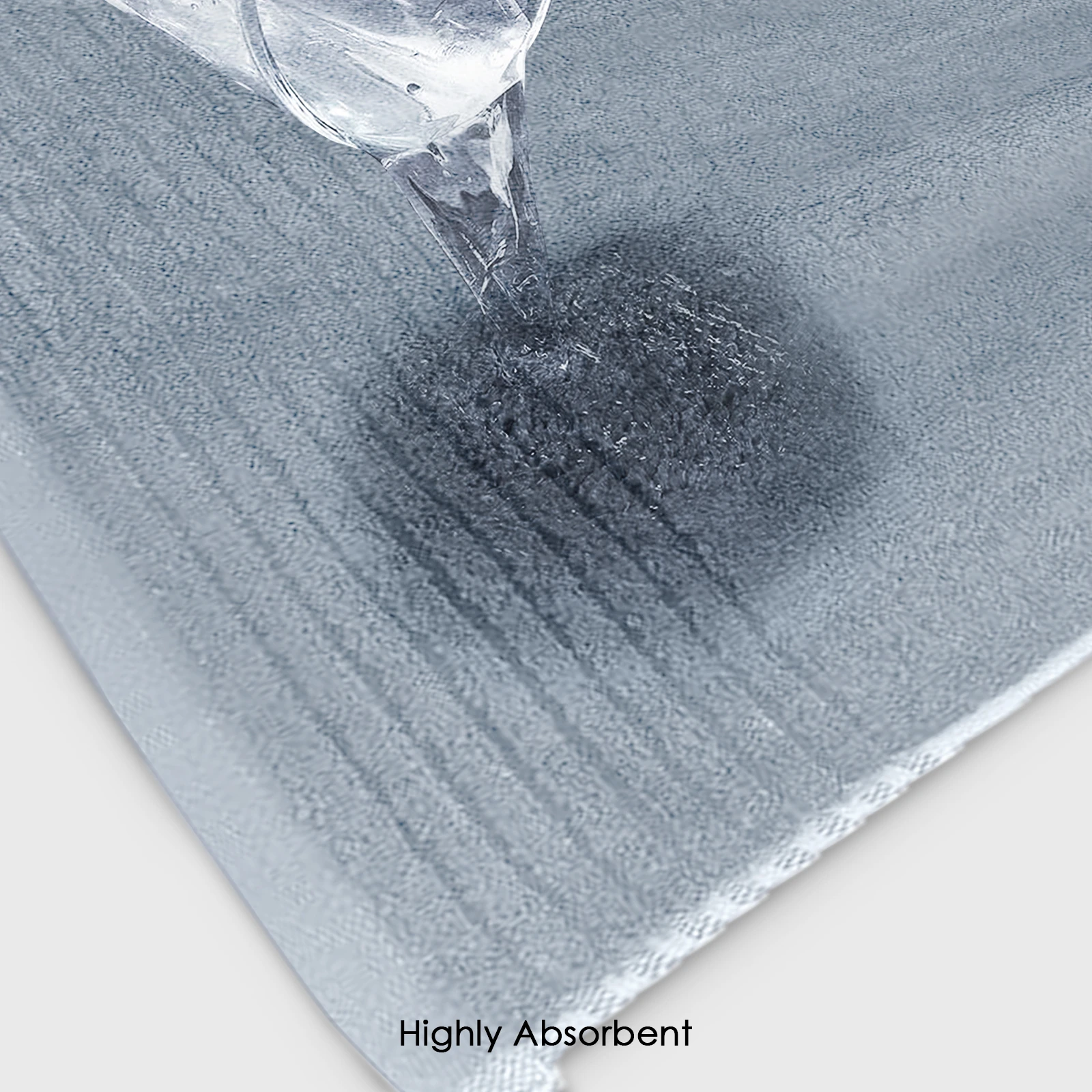 HOUSSE Natura Luxury Bamboo Bath Towel 600 GSM – Zero Twist Terry, Extra Large 80×160 cm, Soft, Absorbent & Eco-Friendly Hotel Spa Towel for Men/Women-Cadet Grey