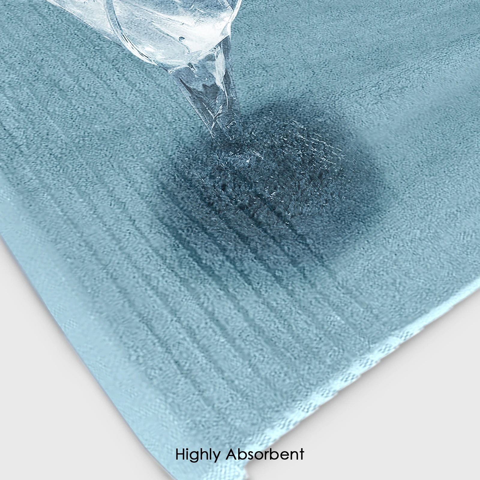 HOUSSE Natura Luxury Bamboo Bath Towel 600 GSM – Zero Twist Terry, Extra Large 80×160 cm, Soft, Absorbent & Eco-Friendly Hotel Spa Towel for Men/Women-Aqua