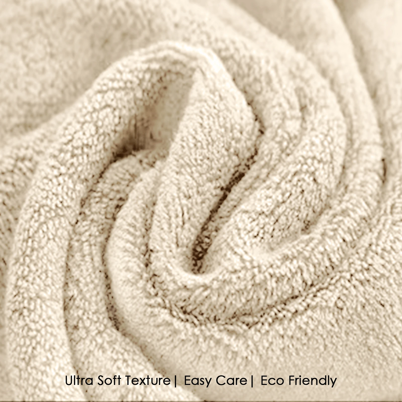 HOUSSE Natura Luxury Bamboo Bath Towel 600 GSM – Zero Twist Terry, Extra Large 70×140 cm, Soft, Absorbent & Eco-Friendly Hotel Spa Towel for Men/Women-Sand