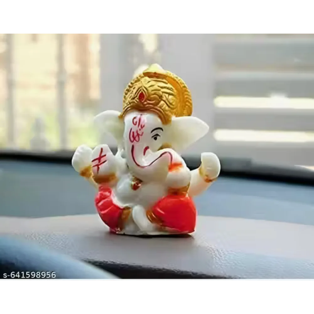 Handcrafted Ganeshji Idol with Pagri – Decorative Lord Ganesha Statue for Home & Pooja