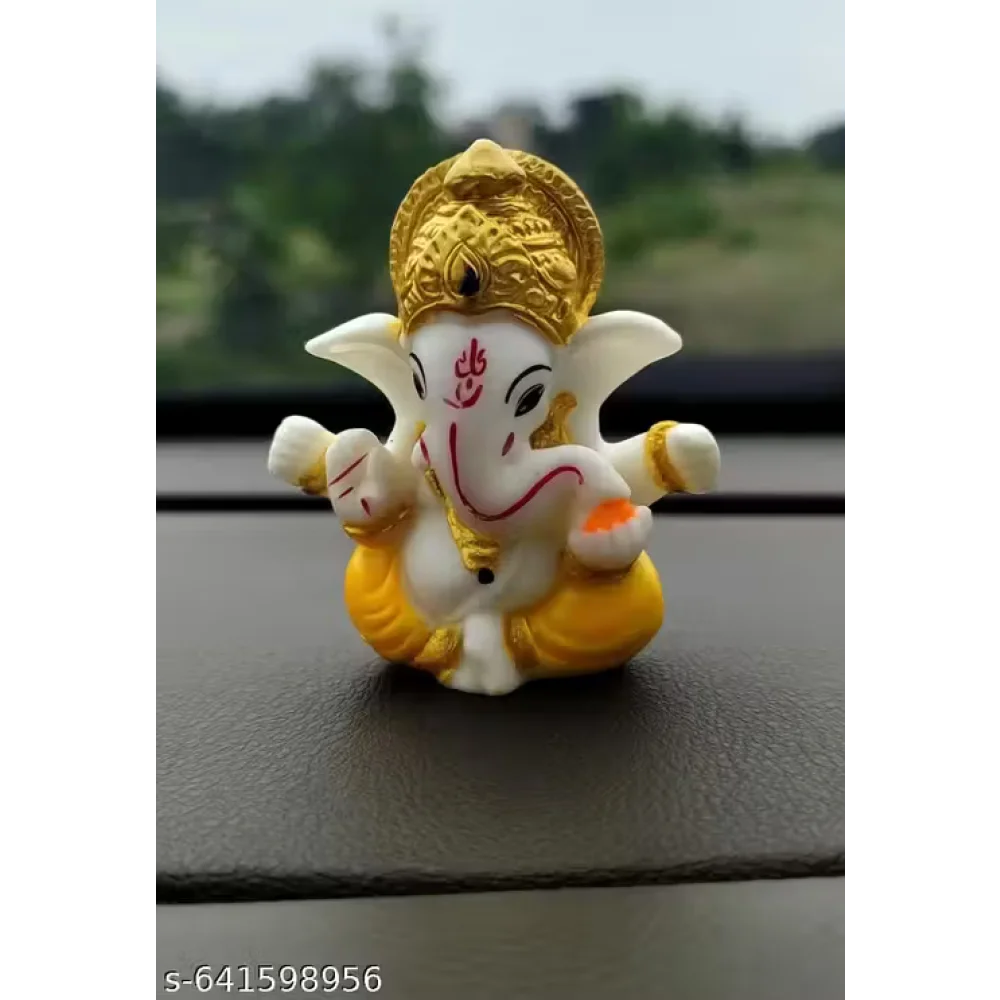 Handcrafted Ganeshji Idol with Pagri – Decorative Lord Ganesha Statue for Home & Pooja