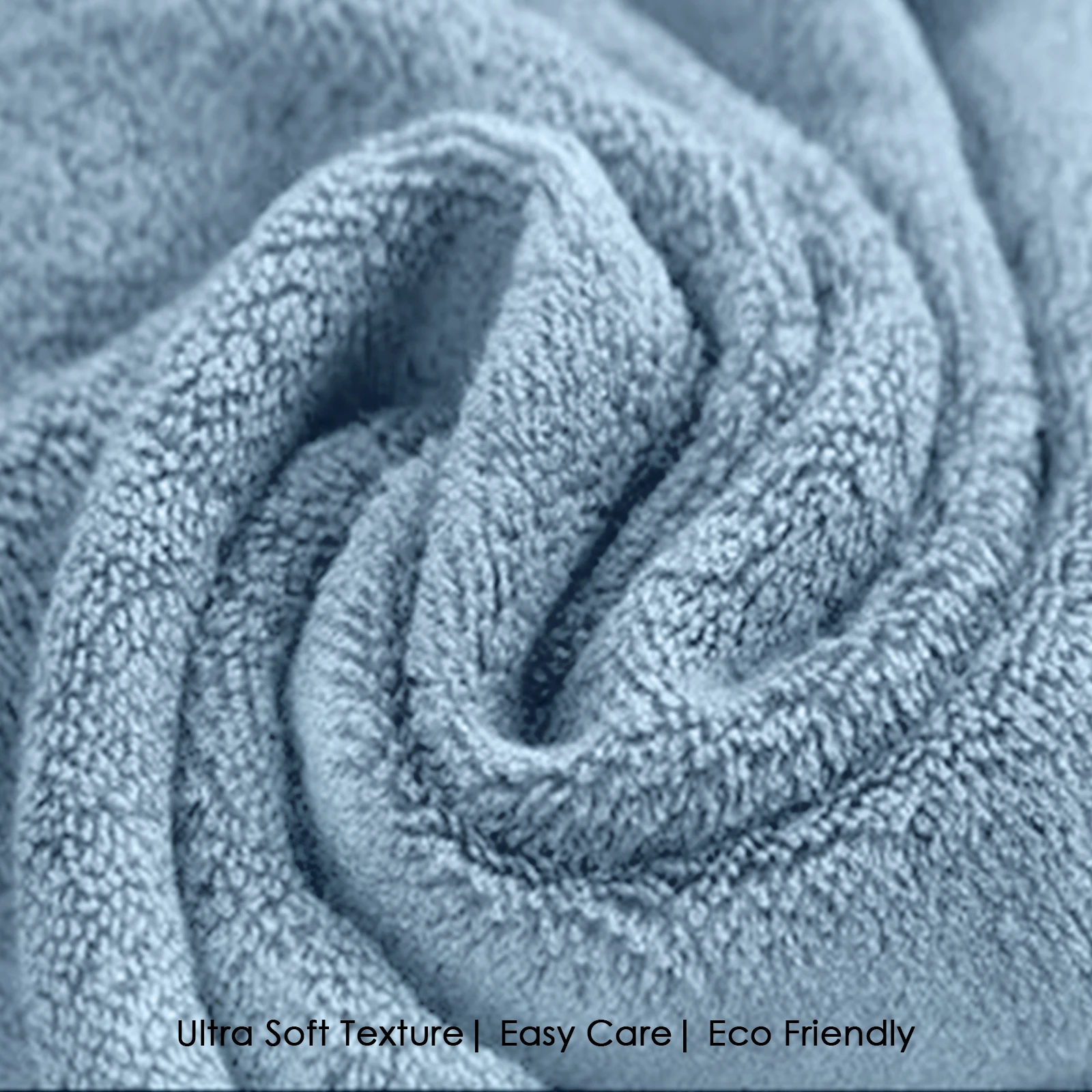 HOUSSE Natura Luxury Bamboo Bath Towel 600 GSM – Zero Twist Terry, Extra Large 70×140 cm, Soft, Absorbent & Eco-Friendly Hotel Spa Towel for Men/Women-Cadet Grey