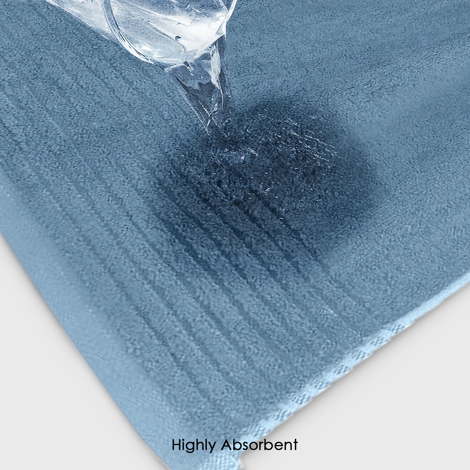 HOUSSE Natura Luxury Bamboo Bath Towel 600 GSM – Zero Twist Terry, Extra Large 70×140 cm, Soft, Absorbent & Eco-Friendly Hotel Spa Towel for Men/Women-Aqua