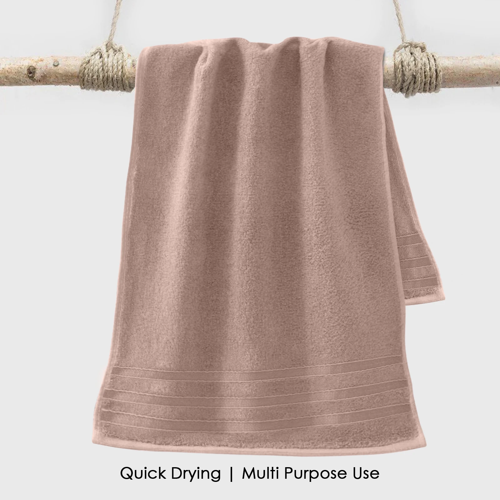 HOUSSE Haaven Luxury Bamboo Zero-Twist Bath Towel 80×160 cm, 600 GSM – Extra Soft, Eco-Friendly & Highly Absorbent – Extra Large Organic Bamboo Hotel & Spa Bath Towel