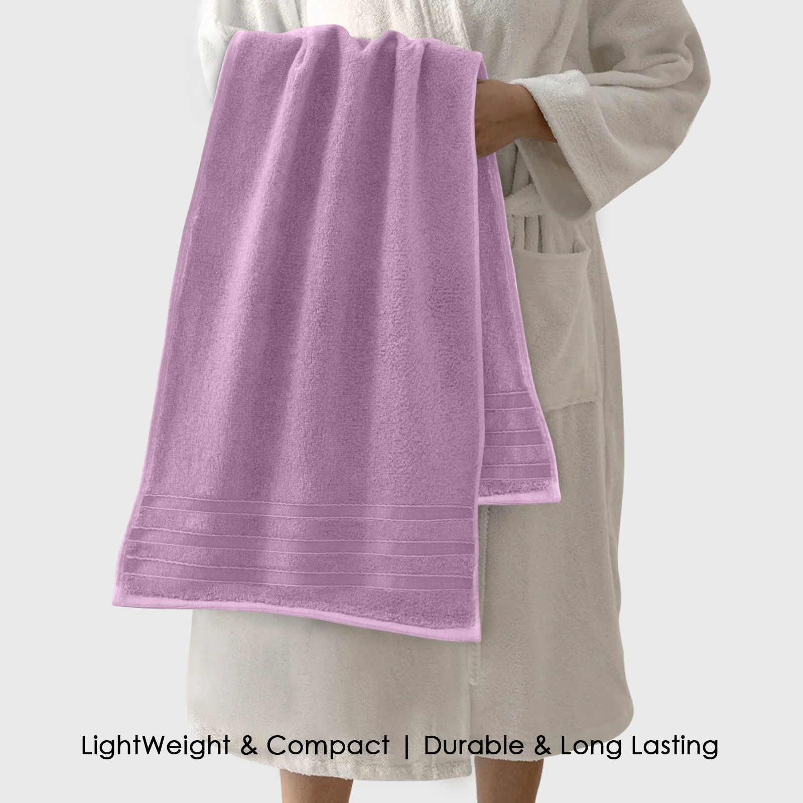 HOUSSE Haaven Luxury Bamboo Zero-Twist Bath Towel 80×160 cm, 600 GSM – Extra Soft, Eco-Friendly & Highly Absorbent – Extra Large Organic Bamboo Hotel & Spa Bath Towels