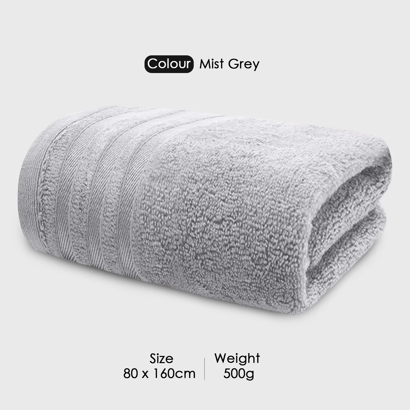 HOUSSE Haaven Luxury Bamboo Zero-Twist Bath Towel 80×160 cm, 600 GSM – Extra Soft, Eco-Friendly & Highly Absorbent – Extra Large Organic Bamboo Hotel &  Spa Bath Towel