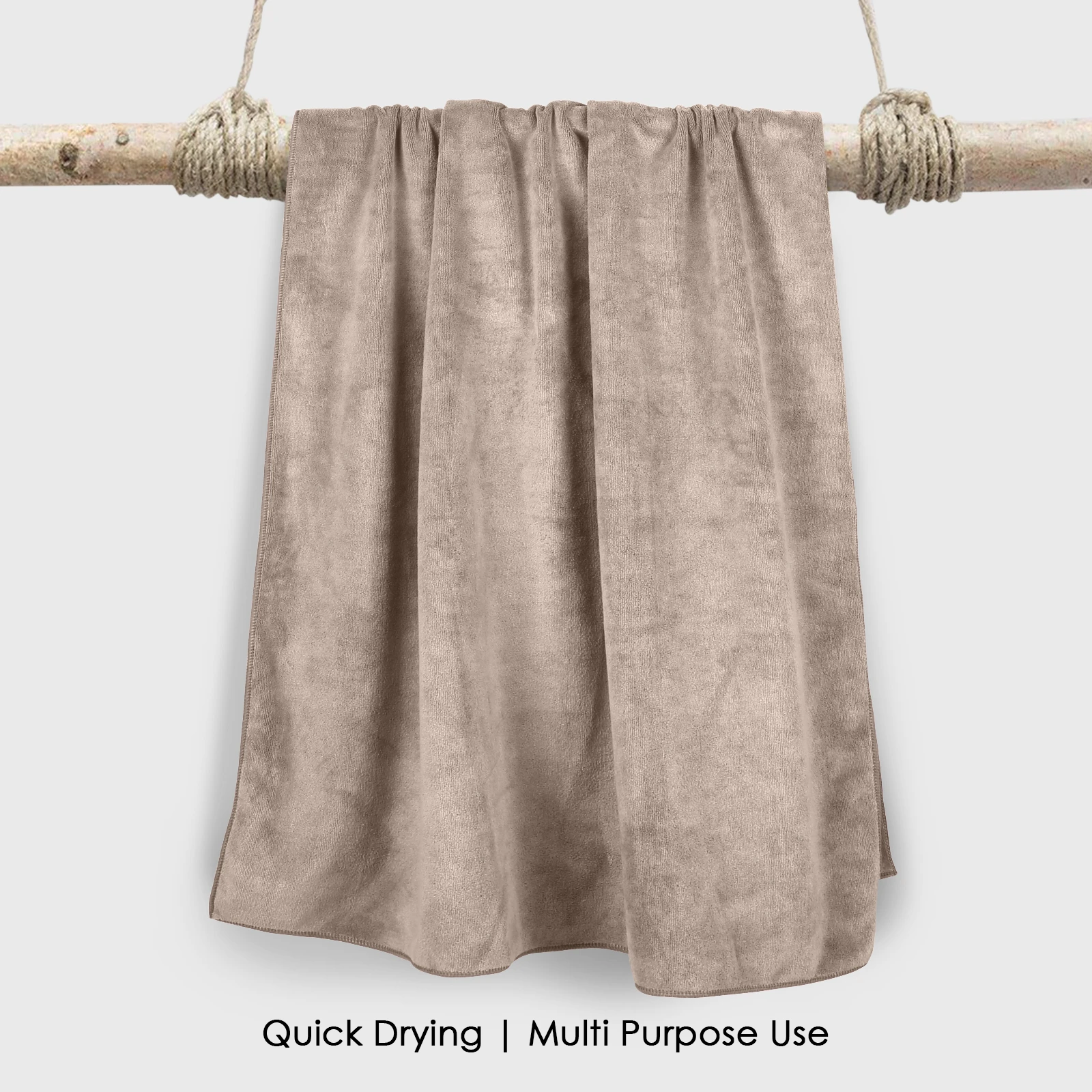 HOUSSE Premium Microfiber Bath Towel Large 75 * 150cm Quick Dry Towels for Women & Kids | Super Soft Plush 450 GSM | Ultra Absorbent for Home Swimming Sports & Travel (Rustic Chestnut)