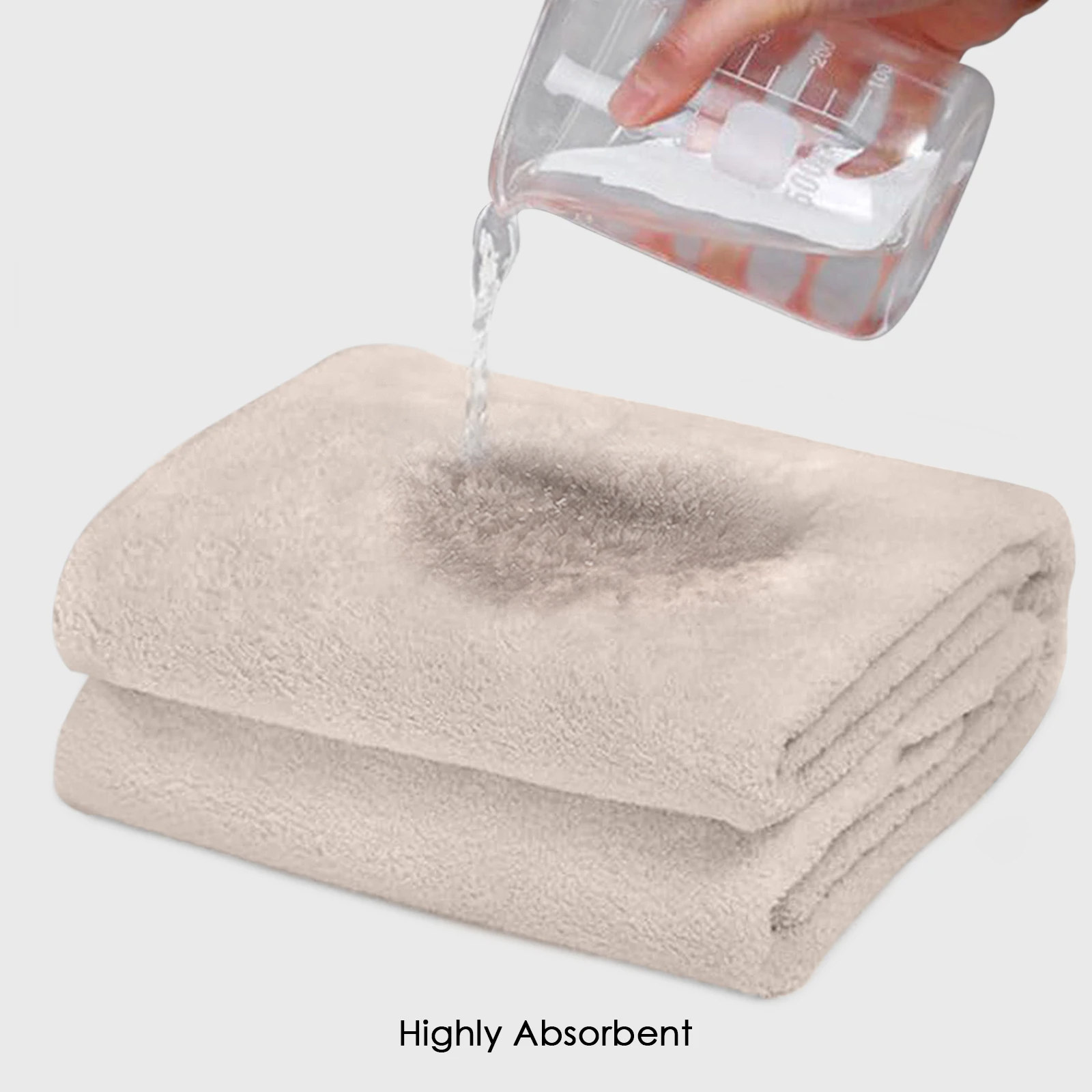 HOUSSE Premium Microfiber Bath Towel Large 75 * 150cm Quick Dry Towels for Women & Kids | Super Soft Plush 450 GSM | Ultra Absorbent for Home Swimming Sports & Travel(Peachy Pearl)