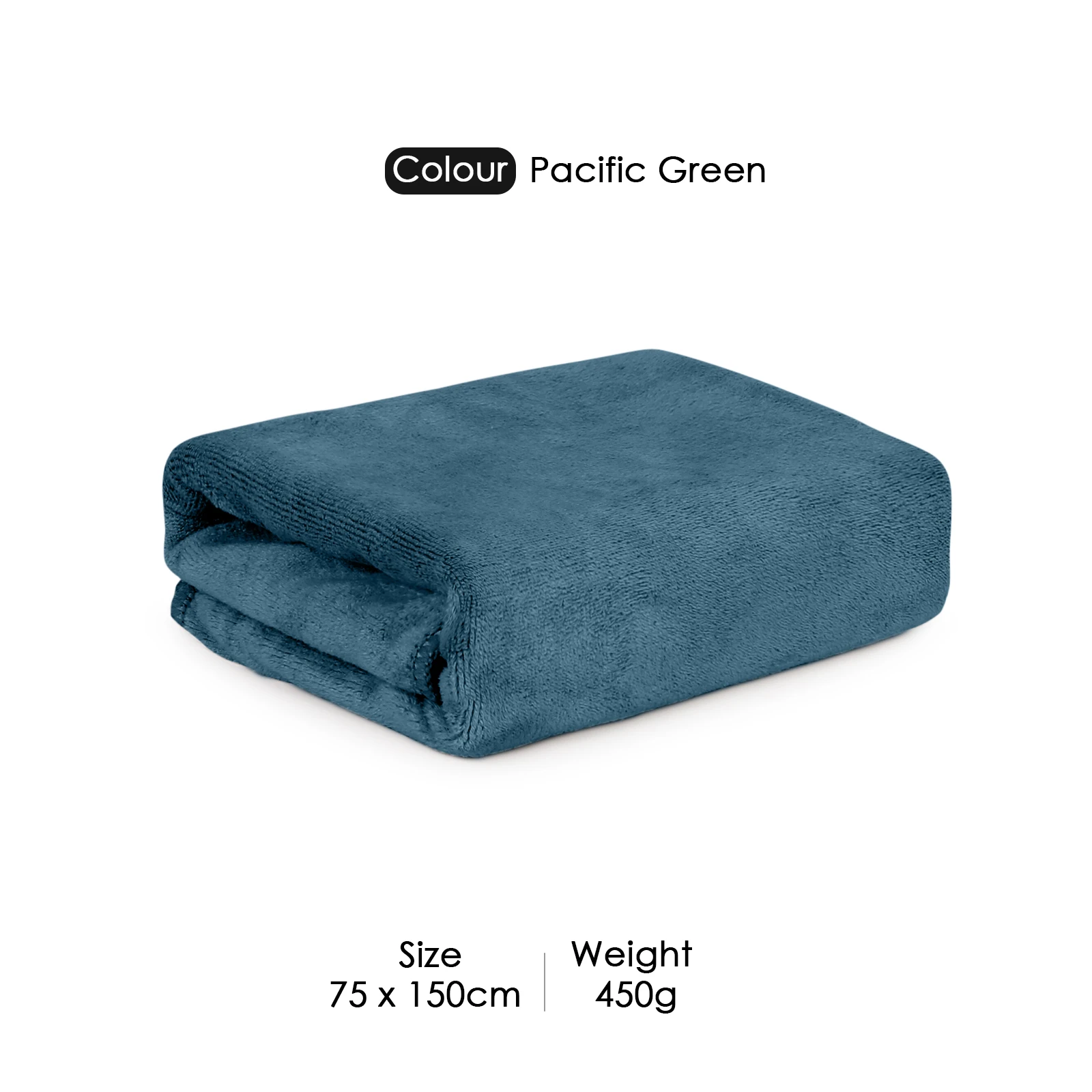 HOUSSE Premium Microfiber Bath Towel Large 75 * 150cm Quick Dry Towels for Women & Kids | Super Soft Plush 450 GSM | Ultra Absorbent for Home Swimming Sports & Travel (Pacific Green)