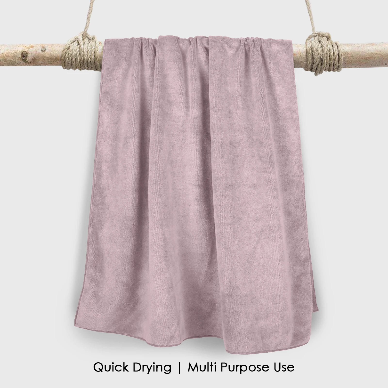 HOUSSE Premium Microfiber Bath Towel Large 75 * 150cm Quick Dry Towels for Women & Kids | Super Soft Plush 450 GSM | Ultra Absorbent for Home Swimming Sports & Travel (Nirvana Purple)