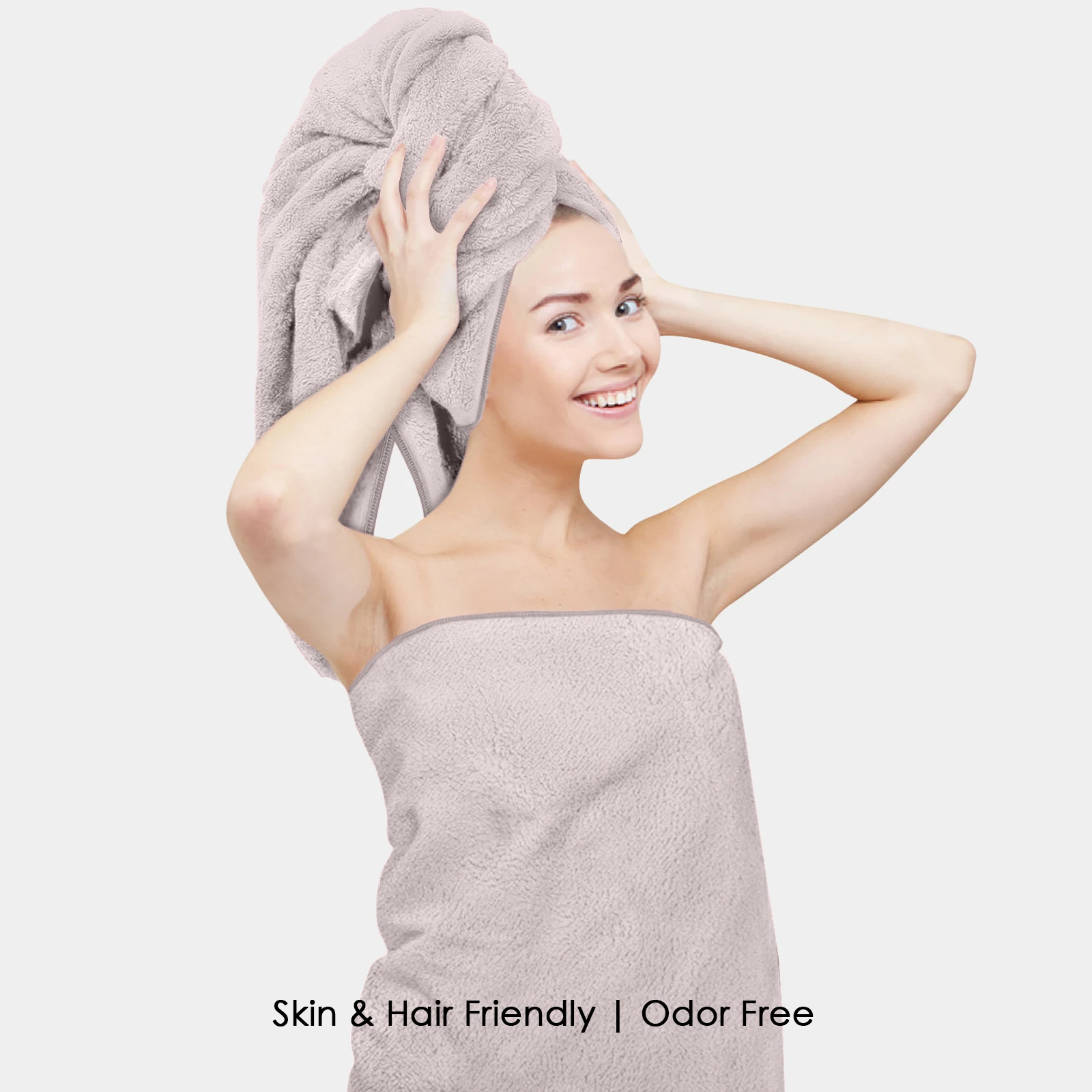 HOUSSE Premium Microfiber Bath Towel Large 75 * 150cm Quick Dry Towels for Women & Kids | Super Soft Plush 450 GSM | Ultra Absorbent for Home Swimming Sports & Travel (Luxurious Mocha)