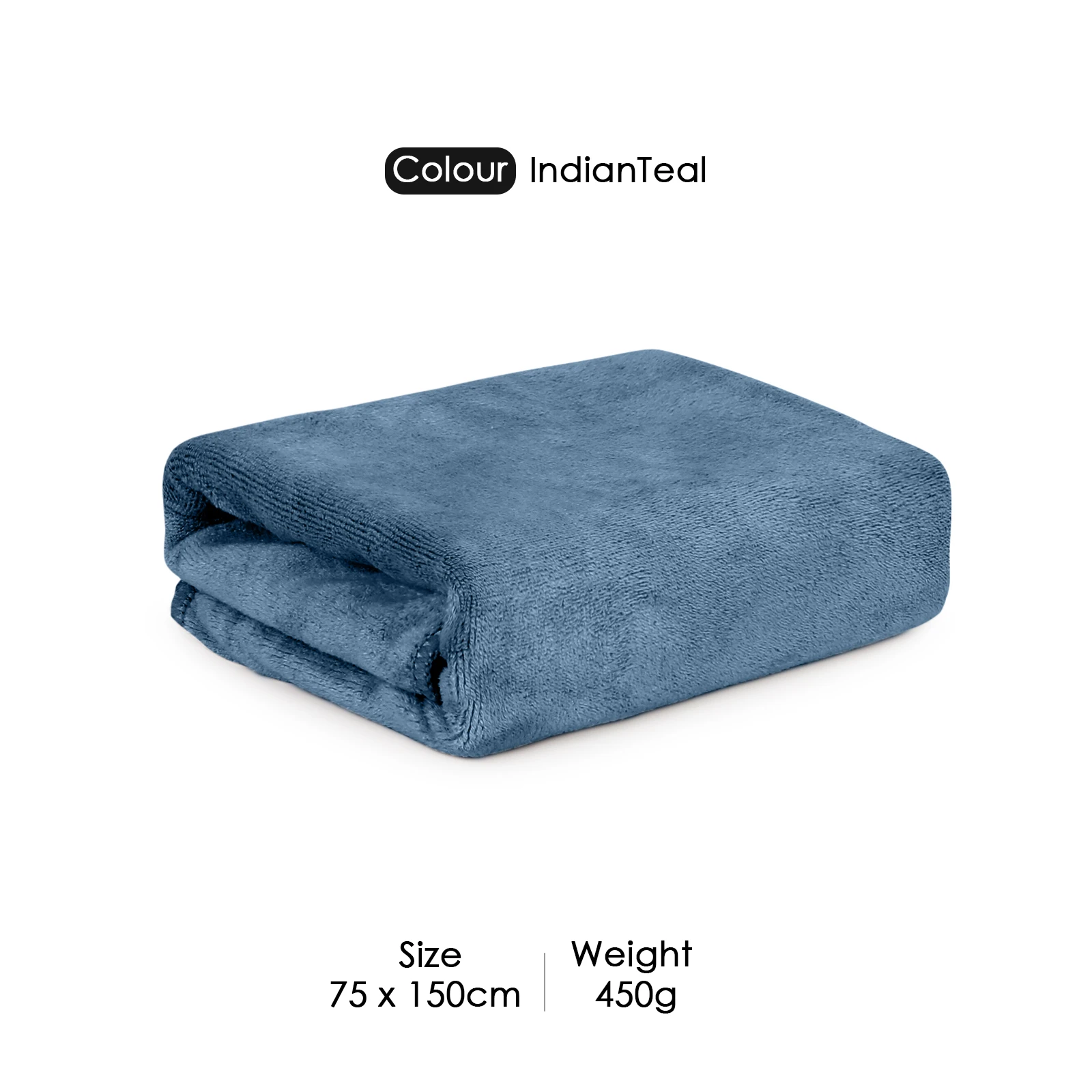 HOUSSE Premium Microfiber Bath Towel Large 75 * 150cm Quick Dry Towels for Women & Kids | Super Soft Plush 450 GSM | Ultra Absorbent for Home Swimming Sports & Travel (Indian Teal)