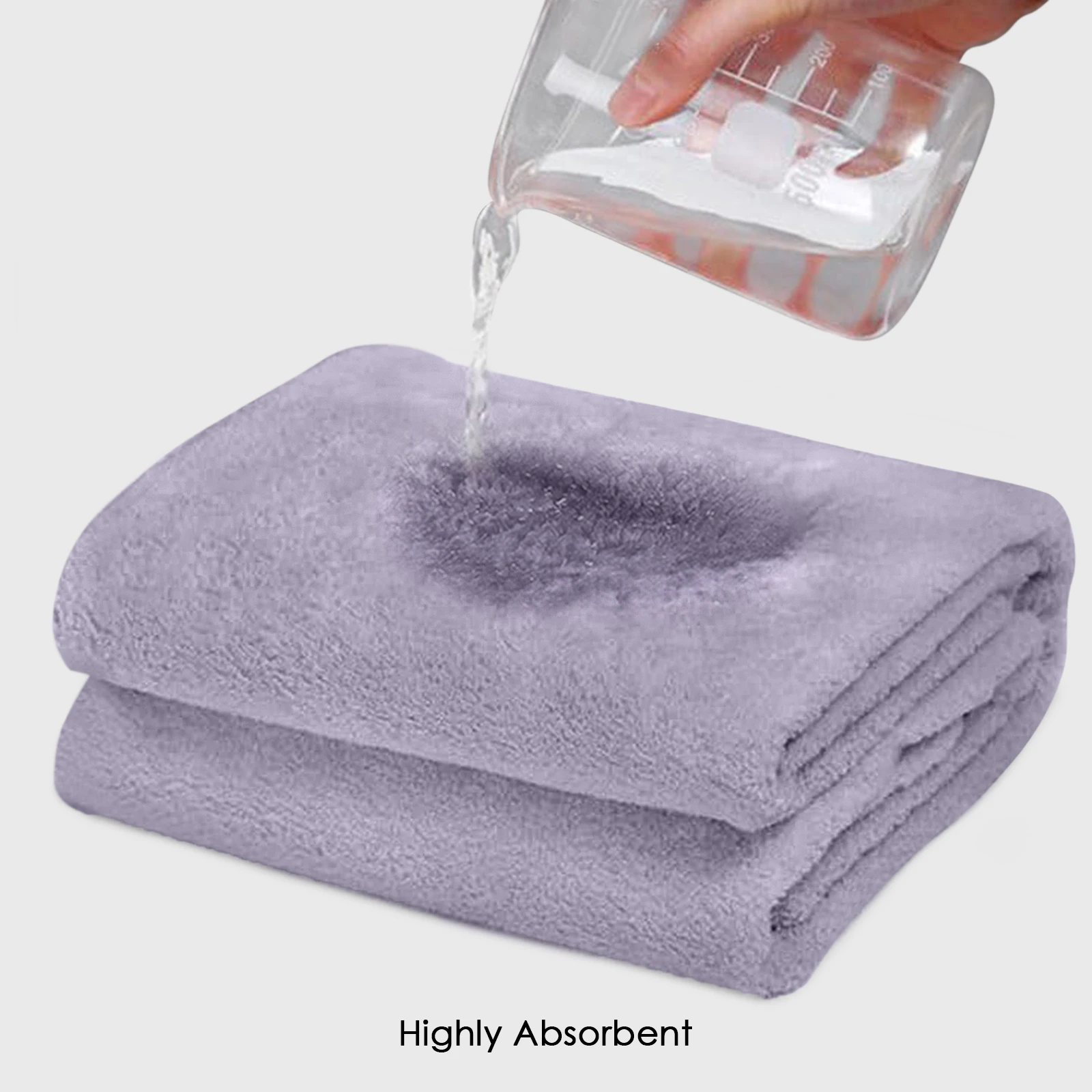 HOUSSE Premium Microfiber Bath Towel Large 75 * 150cm Quick Dry Towels for Women & Kids | Super Soft Plush 450 GSM | Ultra Absorbent for Home Swimming Sports & Travel(Dapple Grey)