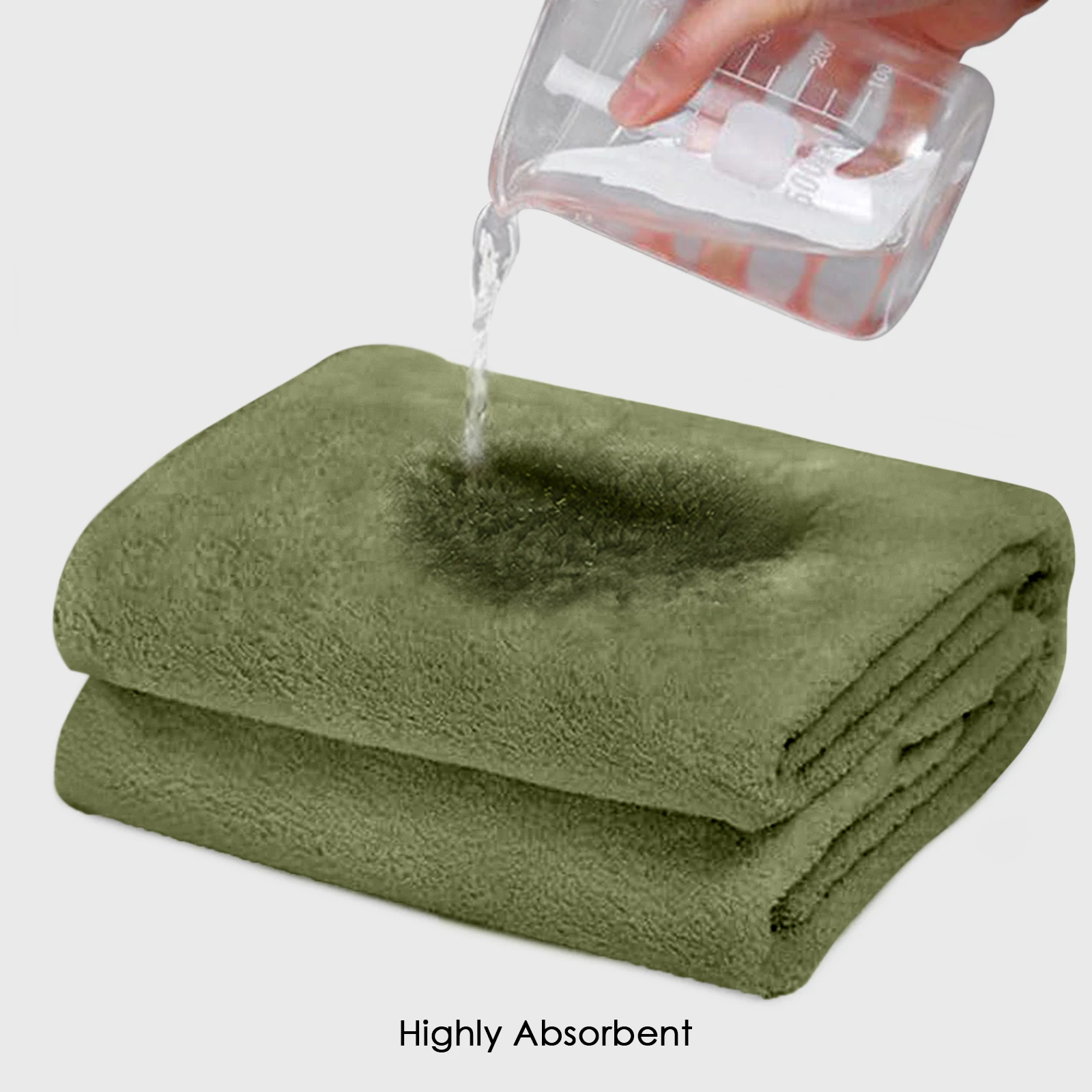 HOUSSE Premium Microfiber Bath Towel Large 75 * 150cm Quick Dry Towels for Women & Kids | Super Soft Plush 450 GSM | Ultra Absorbent for Home Swimming Sports & Travel (Avocado Green)