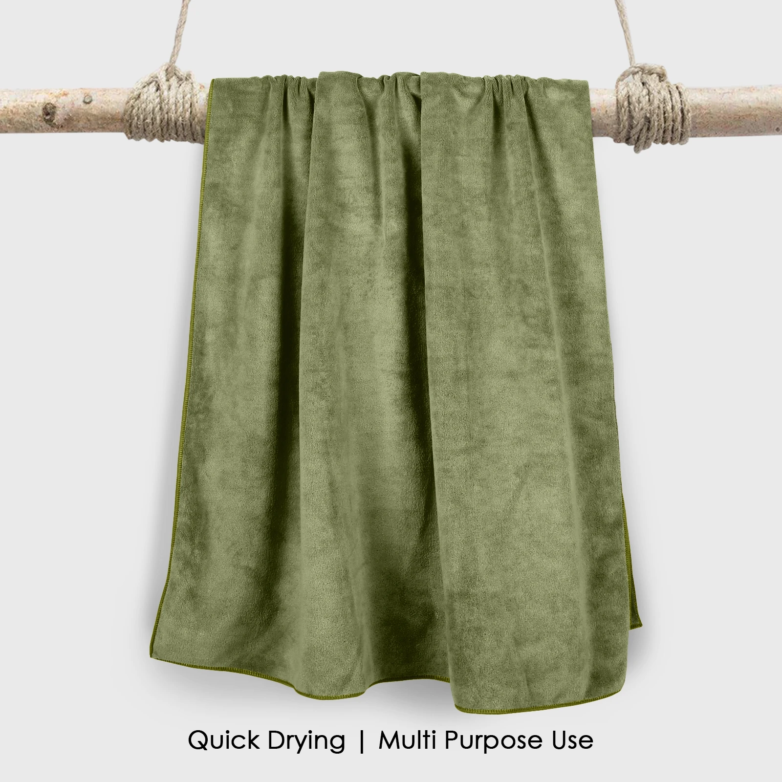 HOUSSE Premium Microfiber Bath Towel Large 75 * 150cm Quick Dry Towels for Women & Kids | Super Soft Plush 450 GSM | Ultra Absorbent for Home Swimming Sports & Travel (Avocado Green)