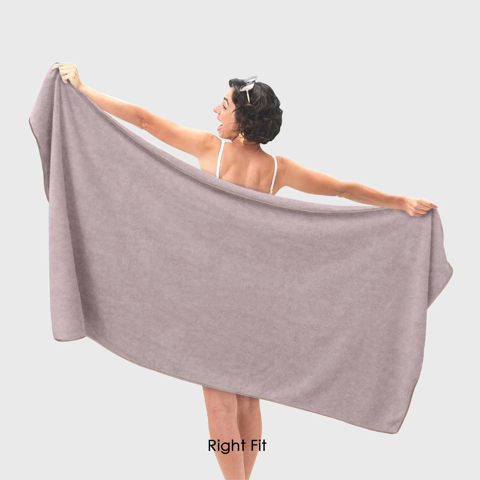 HOUSSE Premium Microfiber Bath Towel Large 75 * 150cm Quick Dry Towels for Women & Kids | Super Soft Plush 450 GSM | Ultra Absorbent for Home Swimming Sports & Travel (Atmostphere)