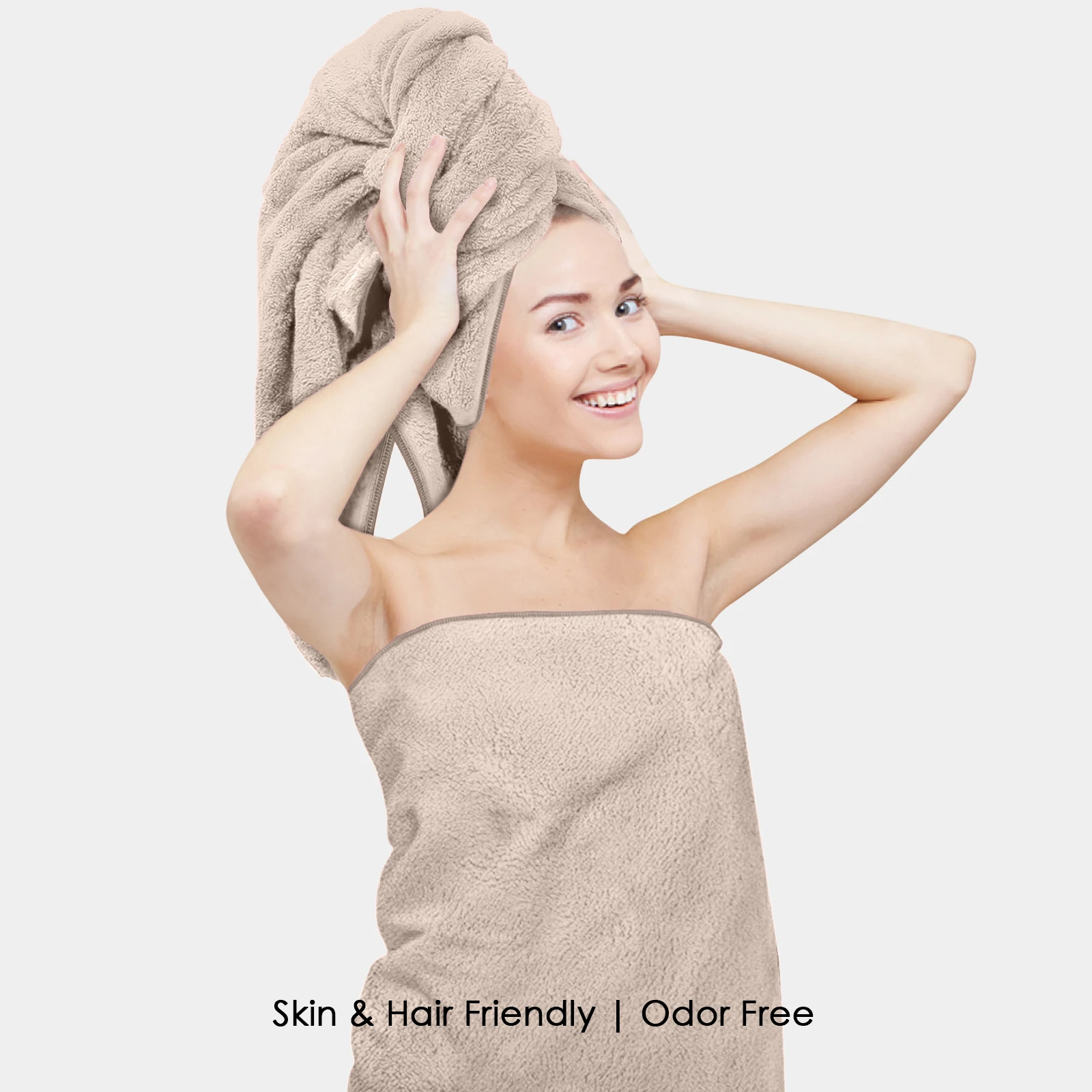 HOUSSE Premium Microfiber Bath Towel Large 60 * 120 cm Quick Dry Towels Specially for Kids Age 0-16 Years | Soft Plush 450 GSM | Ultra Absorbent for Home Swimming Sports Travel (Rustic Chestnut)